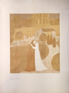 La Visitation à la Ville Montrouge - Lithograph by Maurice Denis - 1896