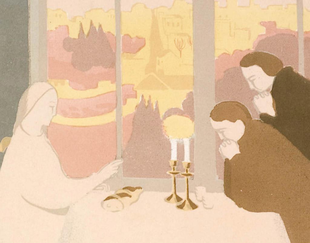 Les pèlerins d'Emmaus (Les pèlerins d'Emmaus) - Print de Maurice Denis