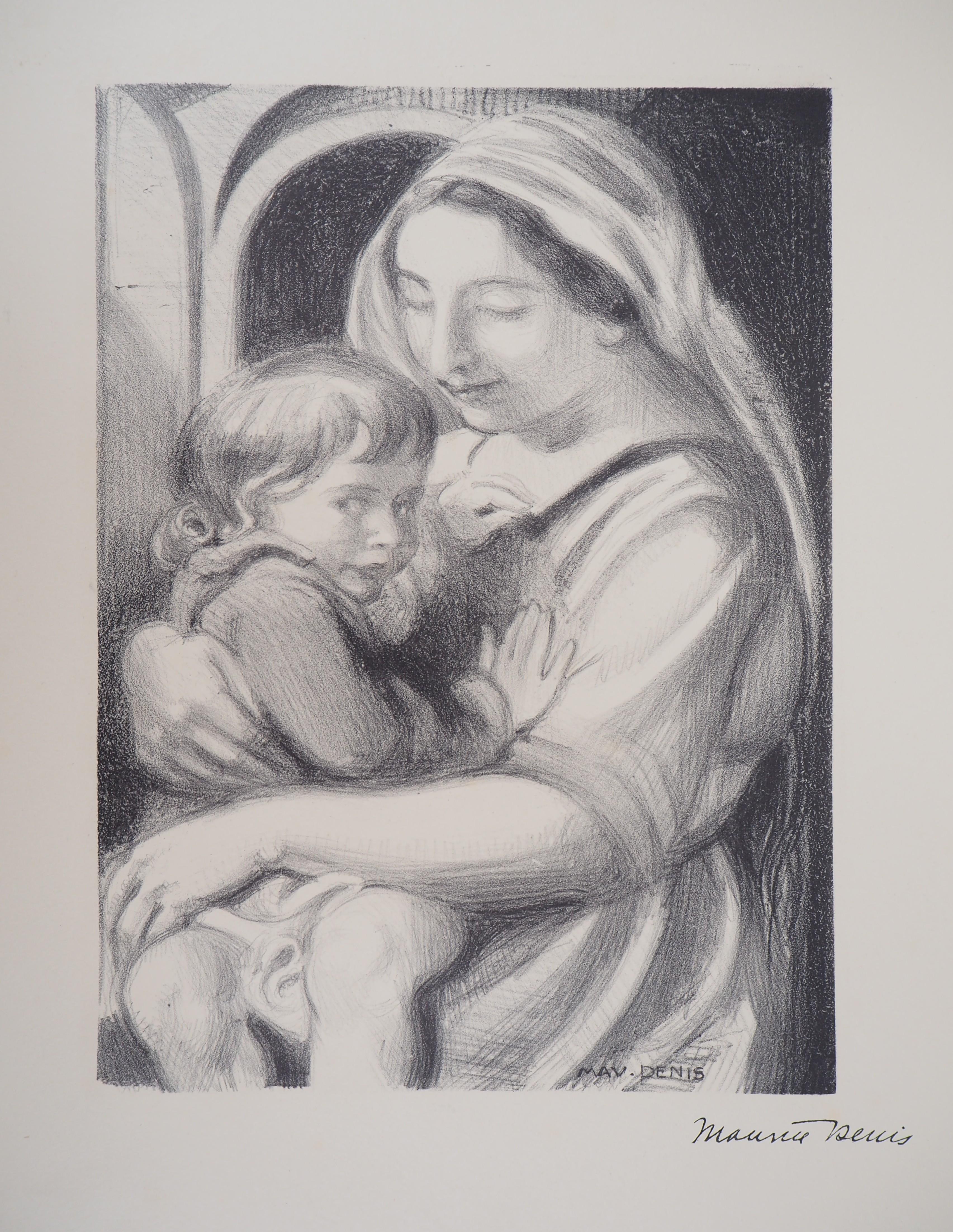 Maternité : Lithographie originale, 1927 - Print de Maurice Denis