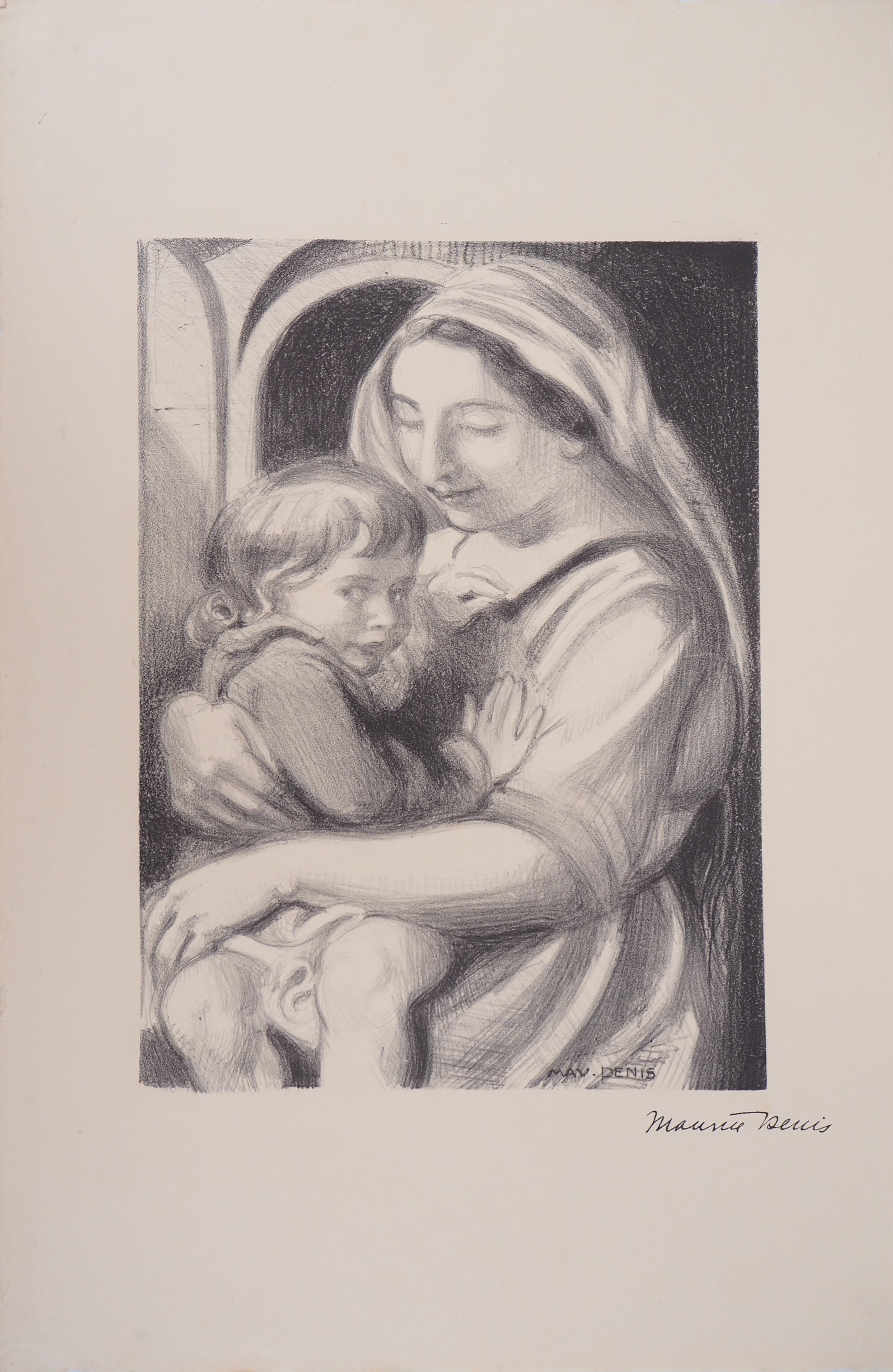 Figurative Print Maurice Denis - Maternité : Lithographie originale, 1927
