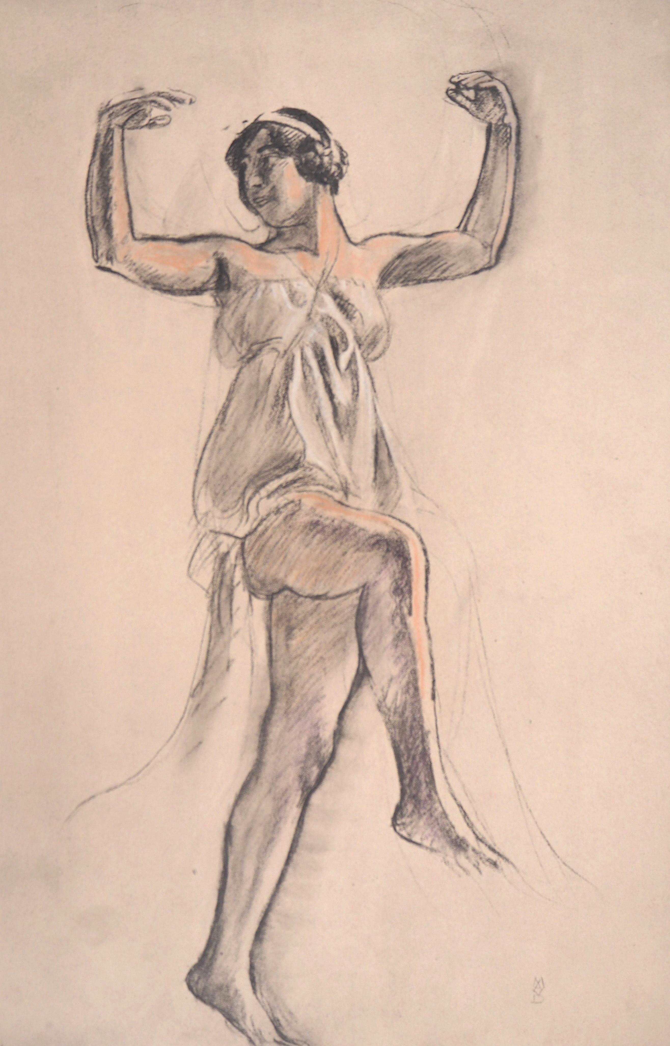 Maurice Denis Figurative Print – Mythologie: Ariane tanzend – Originallithographie, 1918