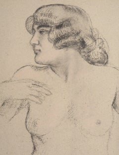 Portrait of a Model - Original lithograph