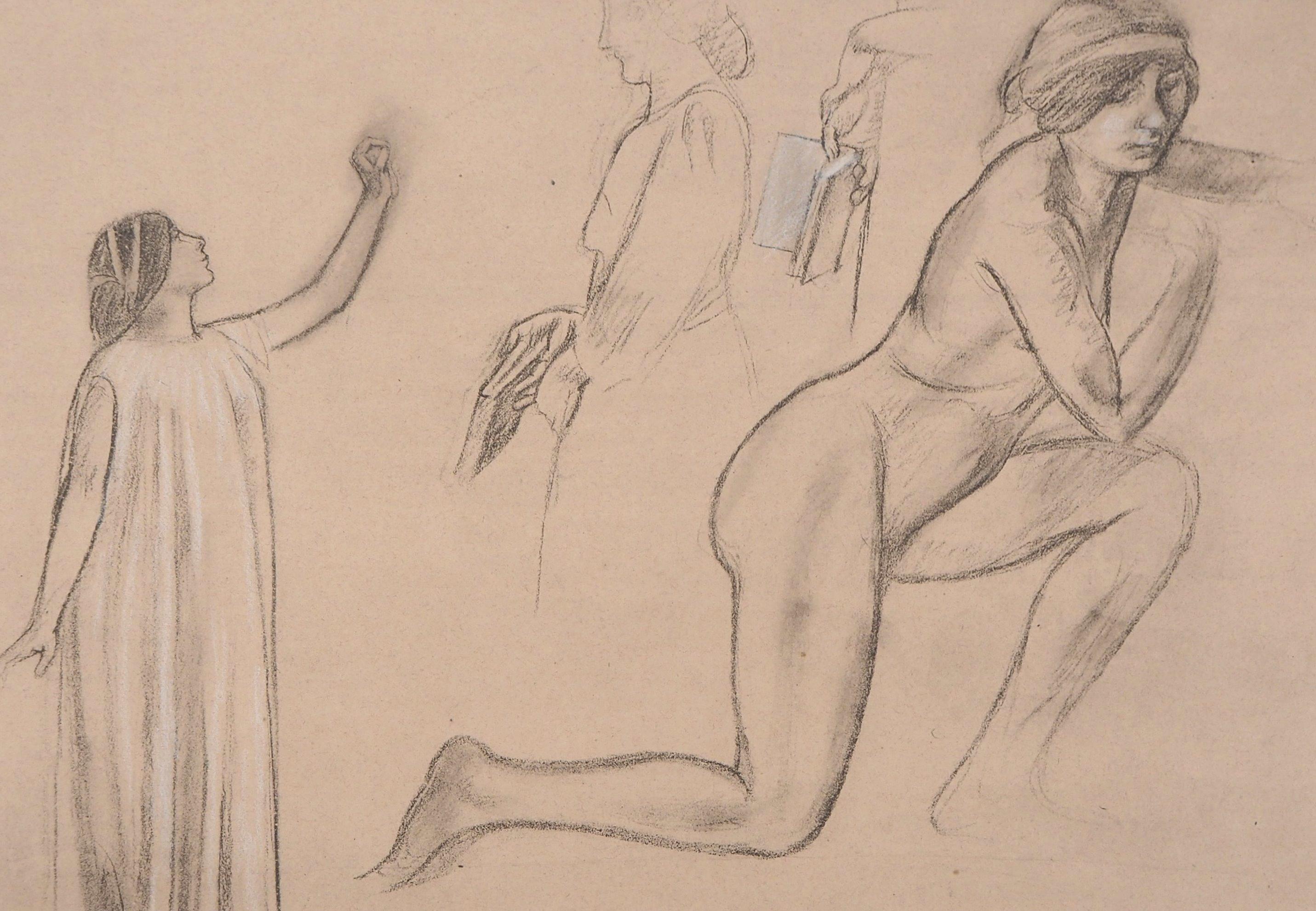Study for Lyric Drama - Original Lithograph - Print by Maurice Denis