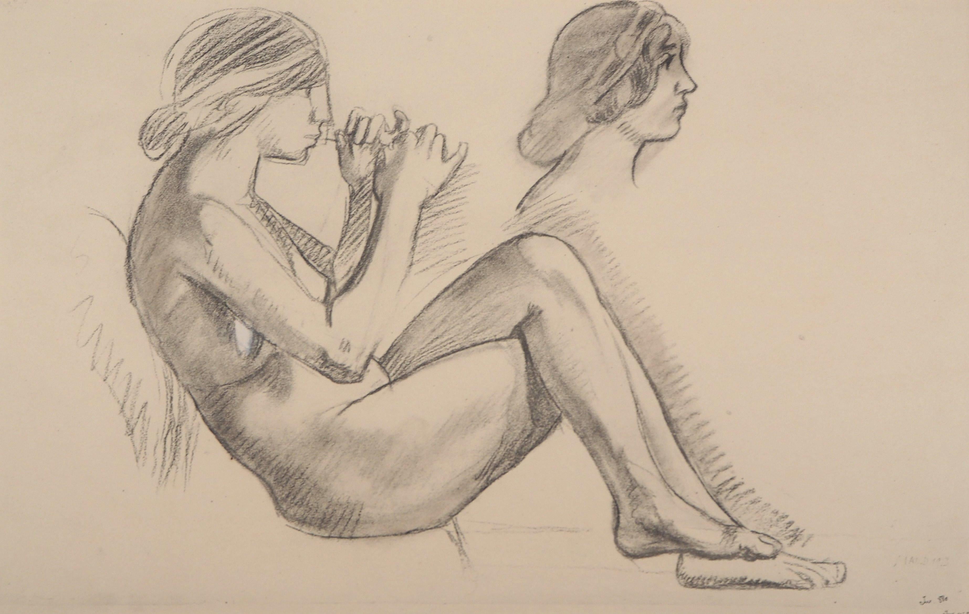 Studie über Frauen – Originallithographie
