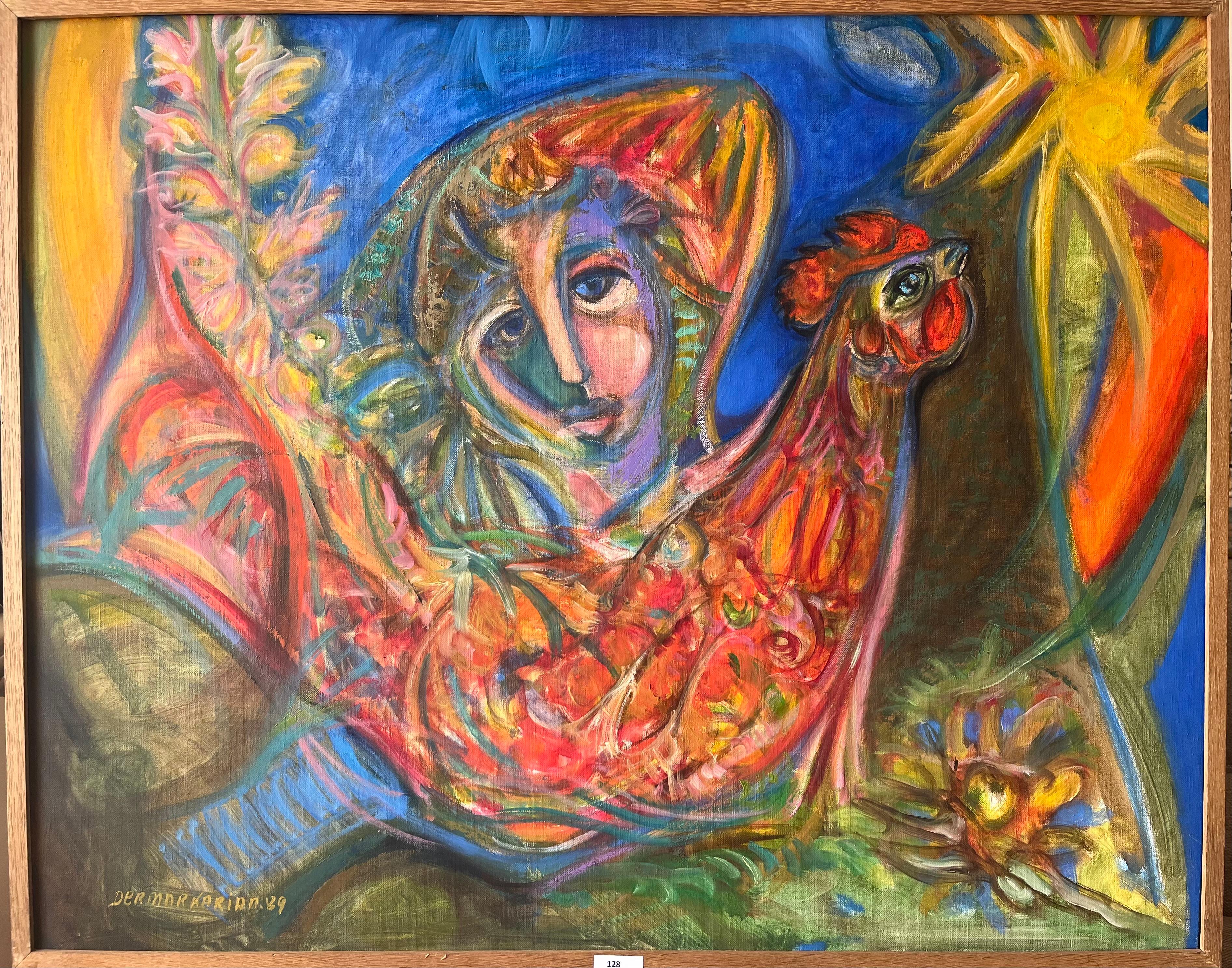 Figurative Painting di Maurice DerMarkarian - "Senza titolo"