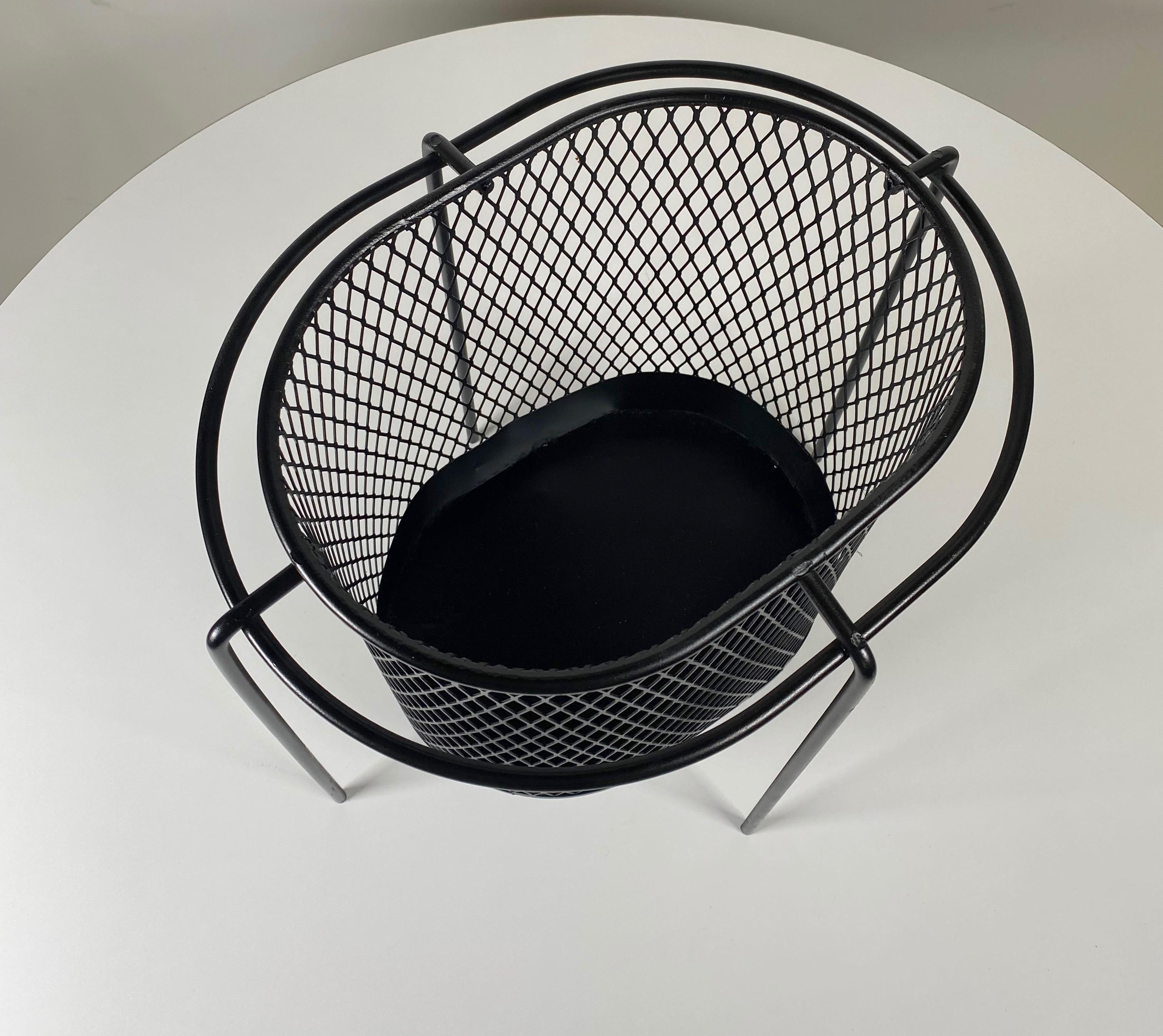 American Maurice Duchin Expanded Wastepaper Basket Modernist 1950s Design