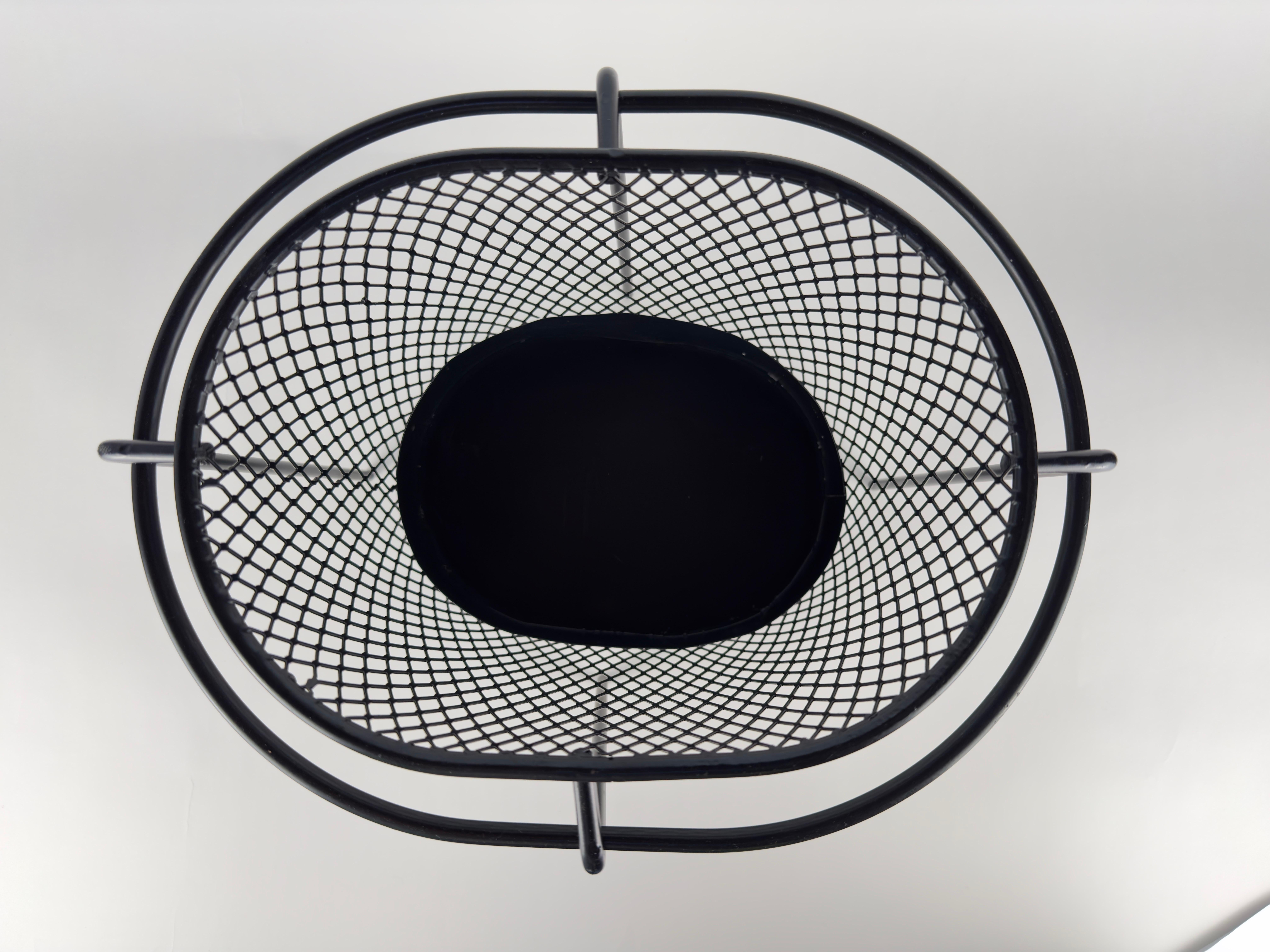 American Maurice Duchin Mid Century Modern Iron Waste Basket For Sale