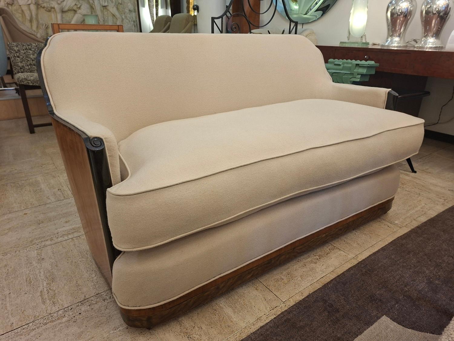 Inizio XX secolo Maurice Dufrene Art déco Canapé circa 1920 in vendita