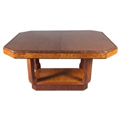 Maurice Dufrène - Art Deco Tisch aus Mahagoni und Amboyna Maserung