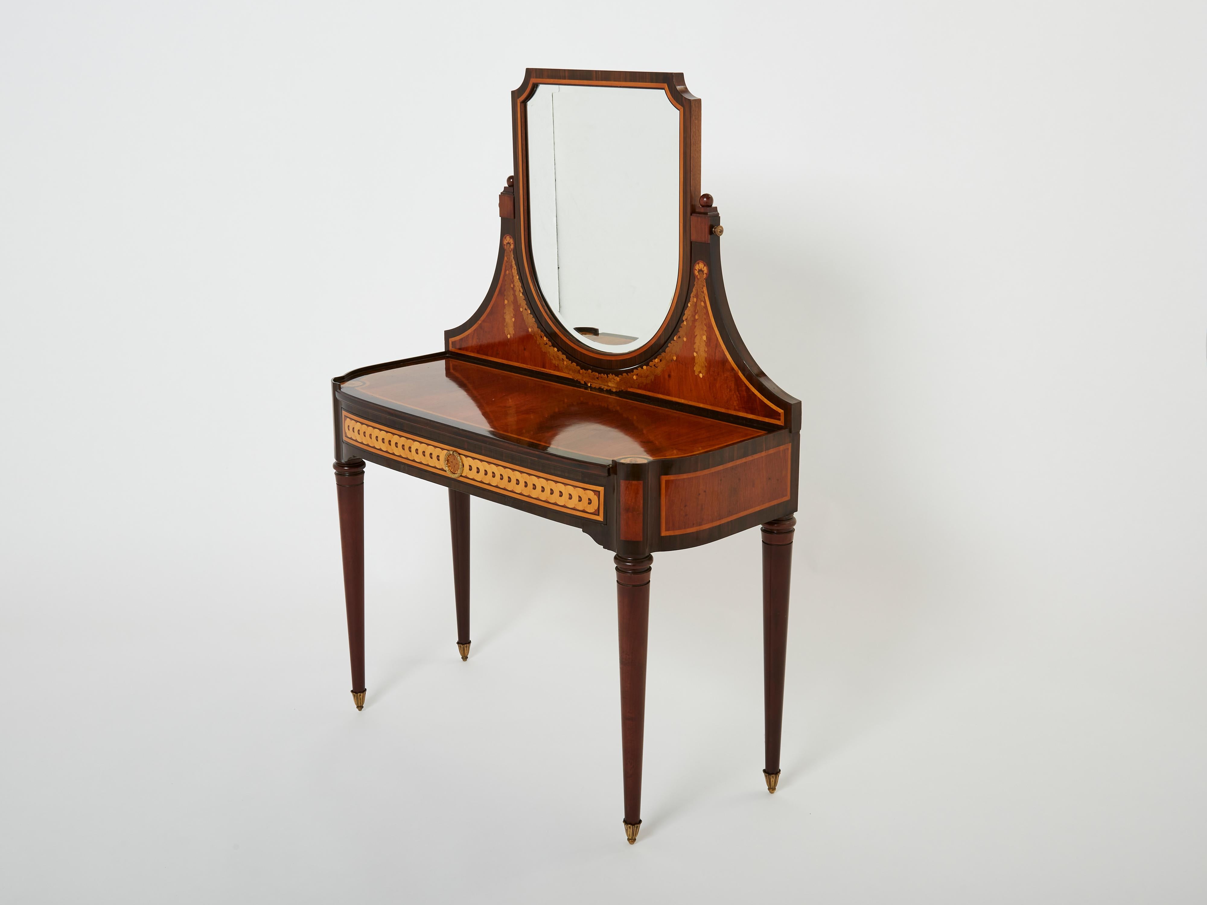 Maurice Dufrene Att. Art Deco French Vanity Early 1920s In Good Condition For Sale In Paris, IDF