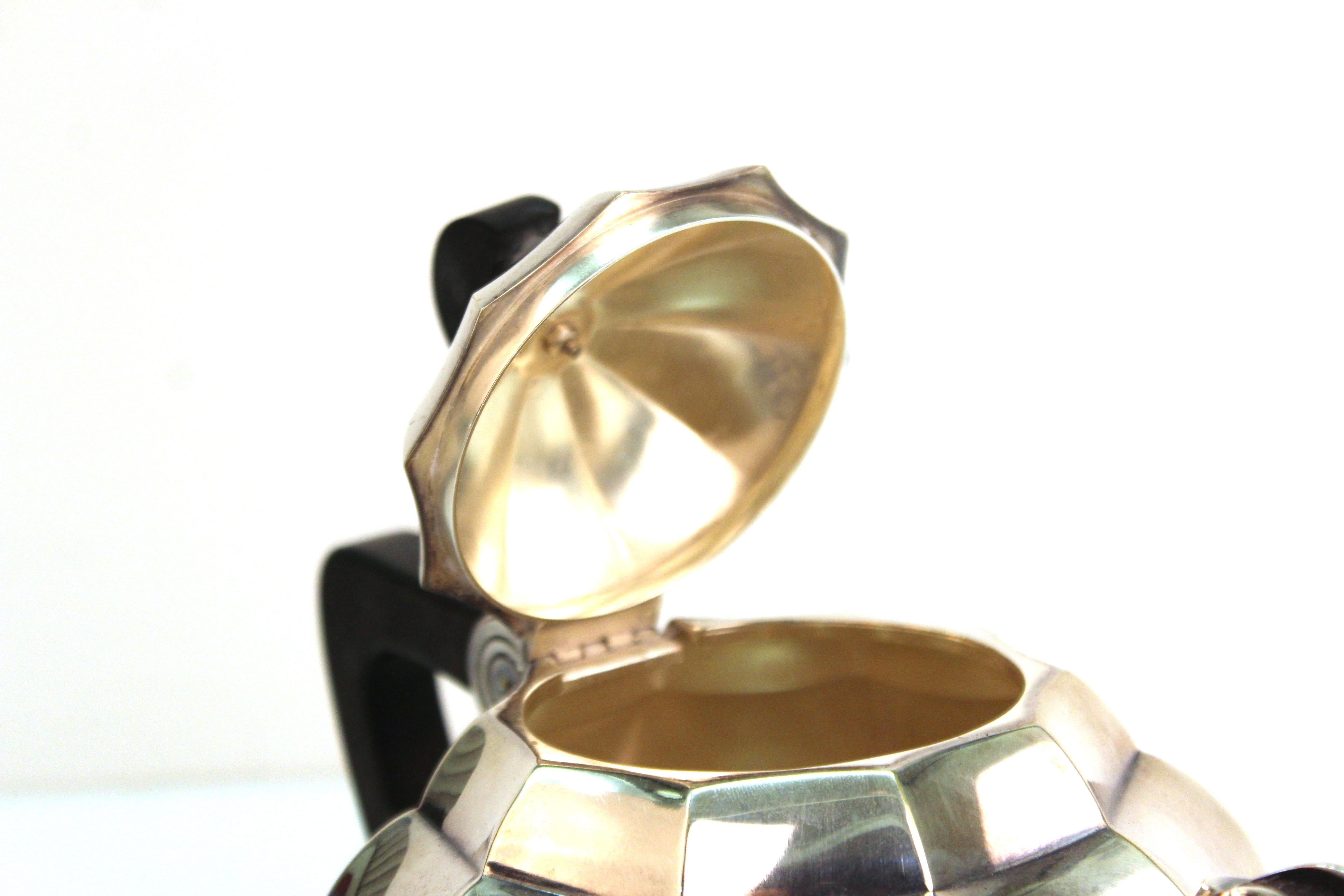Maurice Dufrêne For Gallia French Art Deco Tea Set, Silver Plated 6