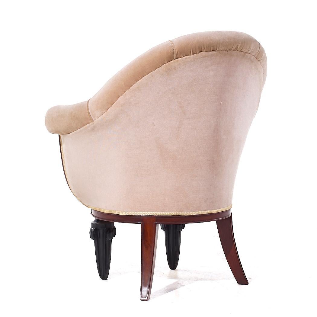 Maurice Dufrêne French Mahogany Art Deco Lounge Chair For Sale 1