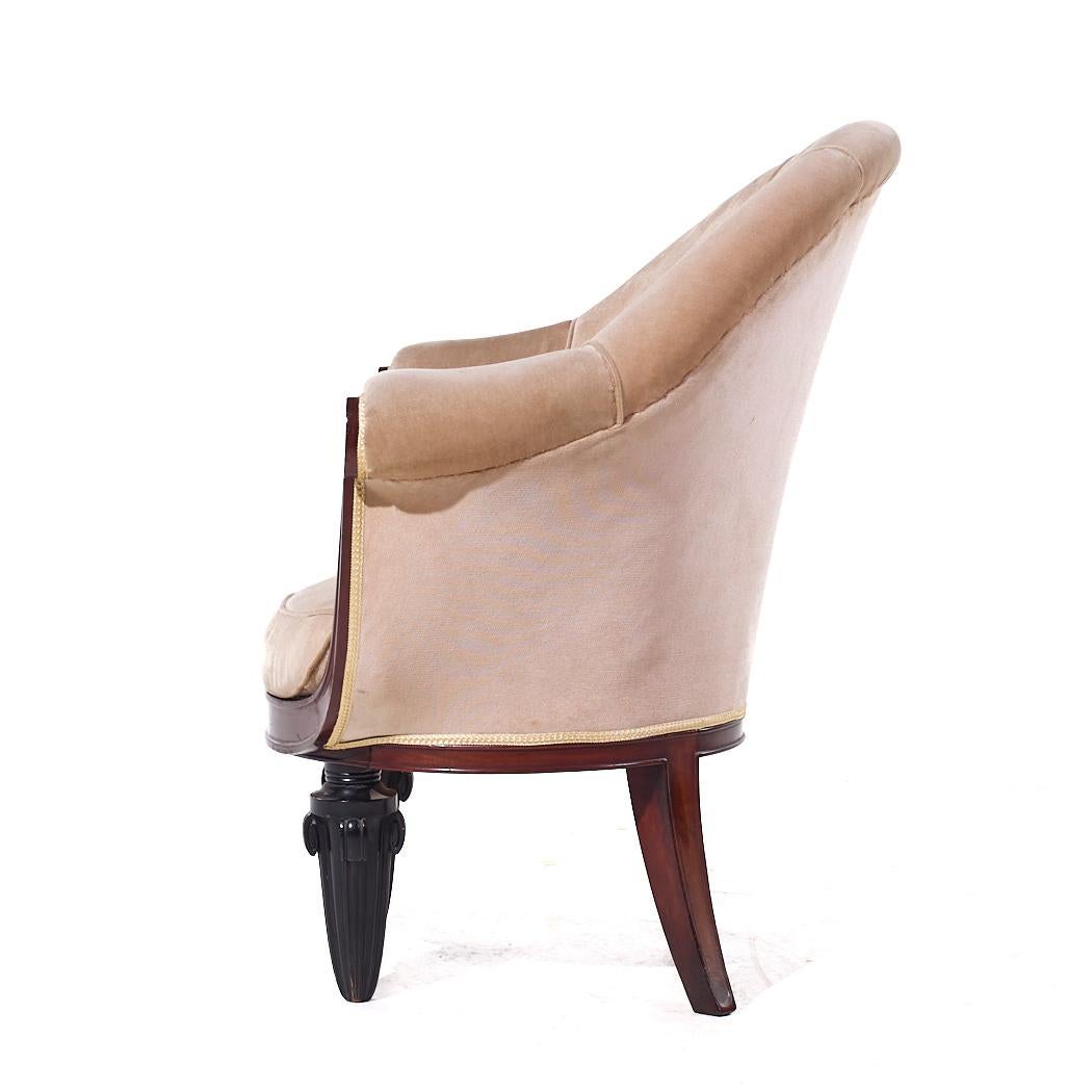 Maurice Dufrêne French Mahogany Art Deco Lounge Chair For Sale 3
