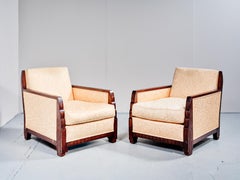 Maurice Dufrène, "Niagara" Paar Art-Deco-Sessel, um 1920