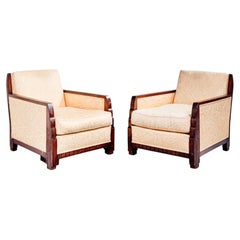 Maurice Dufrène, "Niagara" Paar Art-Deco-Sessel, um 1920