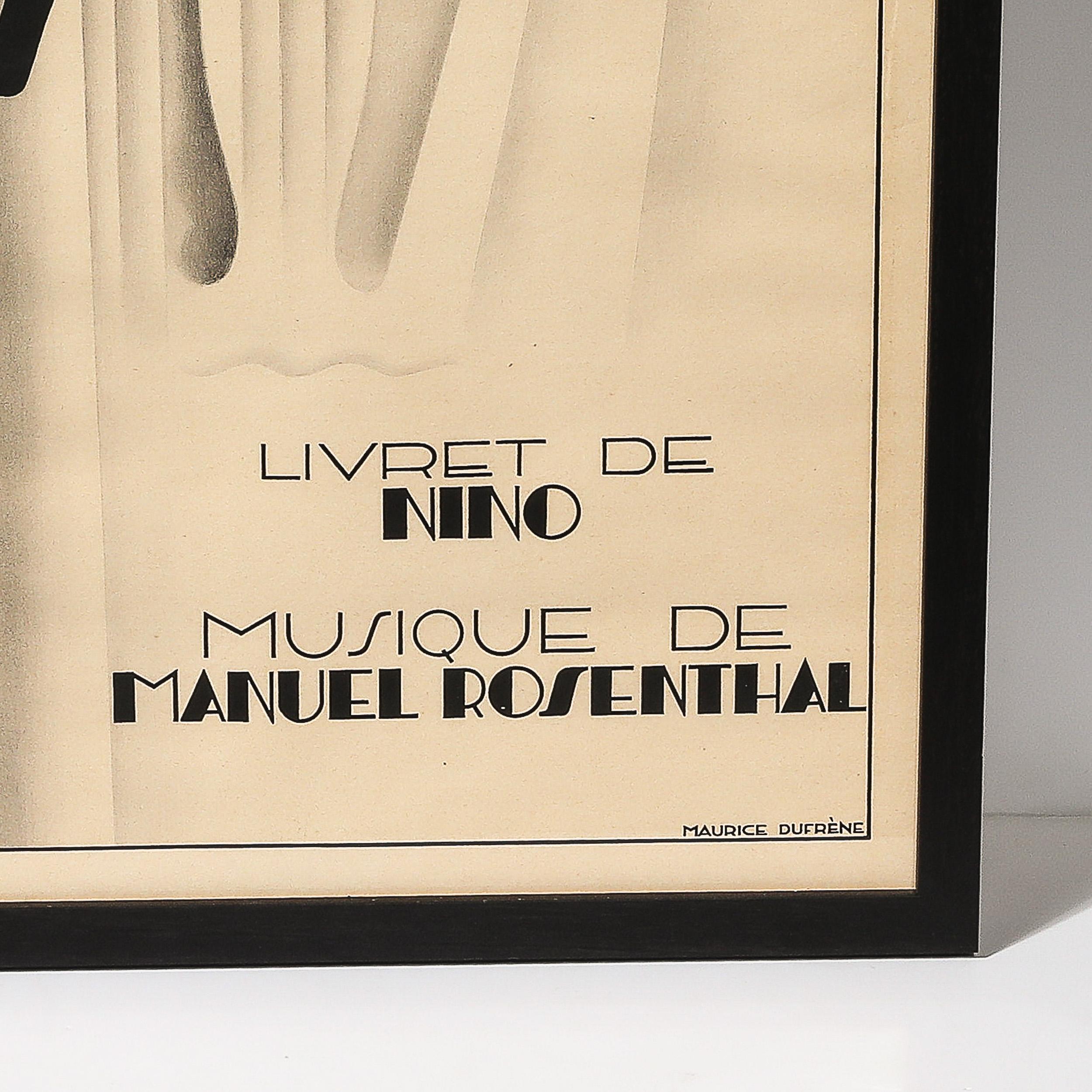 This stunning Art Deco lithograph titled 