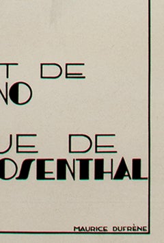 "Rayon des Soieries, Opera Bouffe en un Acte, " Litho Poster by Maurice Dufrene