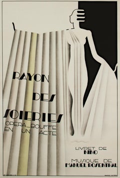 "Rayon des Soieries, Opera Bouffe en un Acte, " Cartel litográfico de Maurice Dufrene