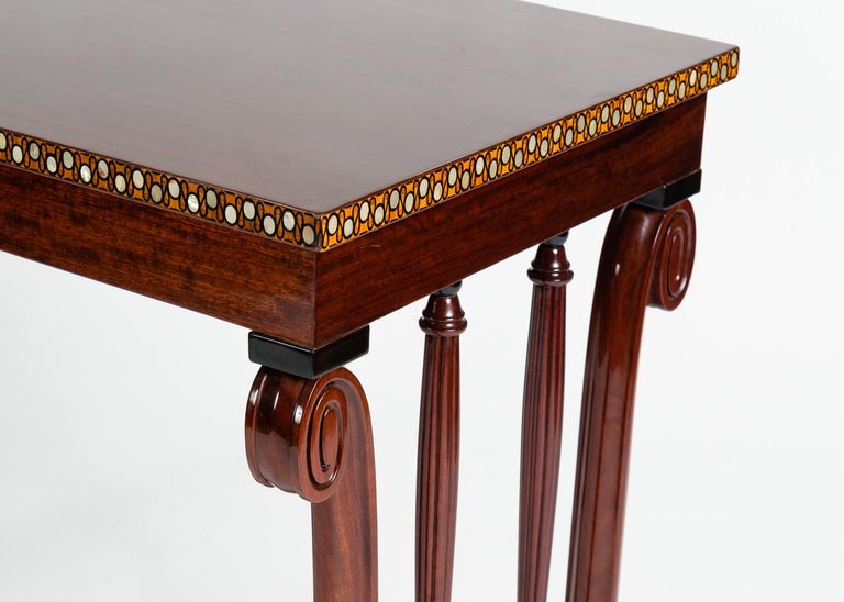 Inlay Maurice Dufrène, Rare Amaranth Occasional Table, France, C. 1925