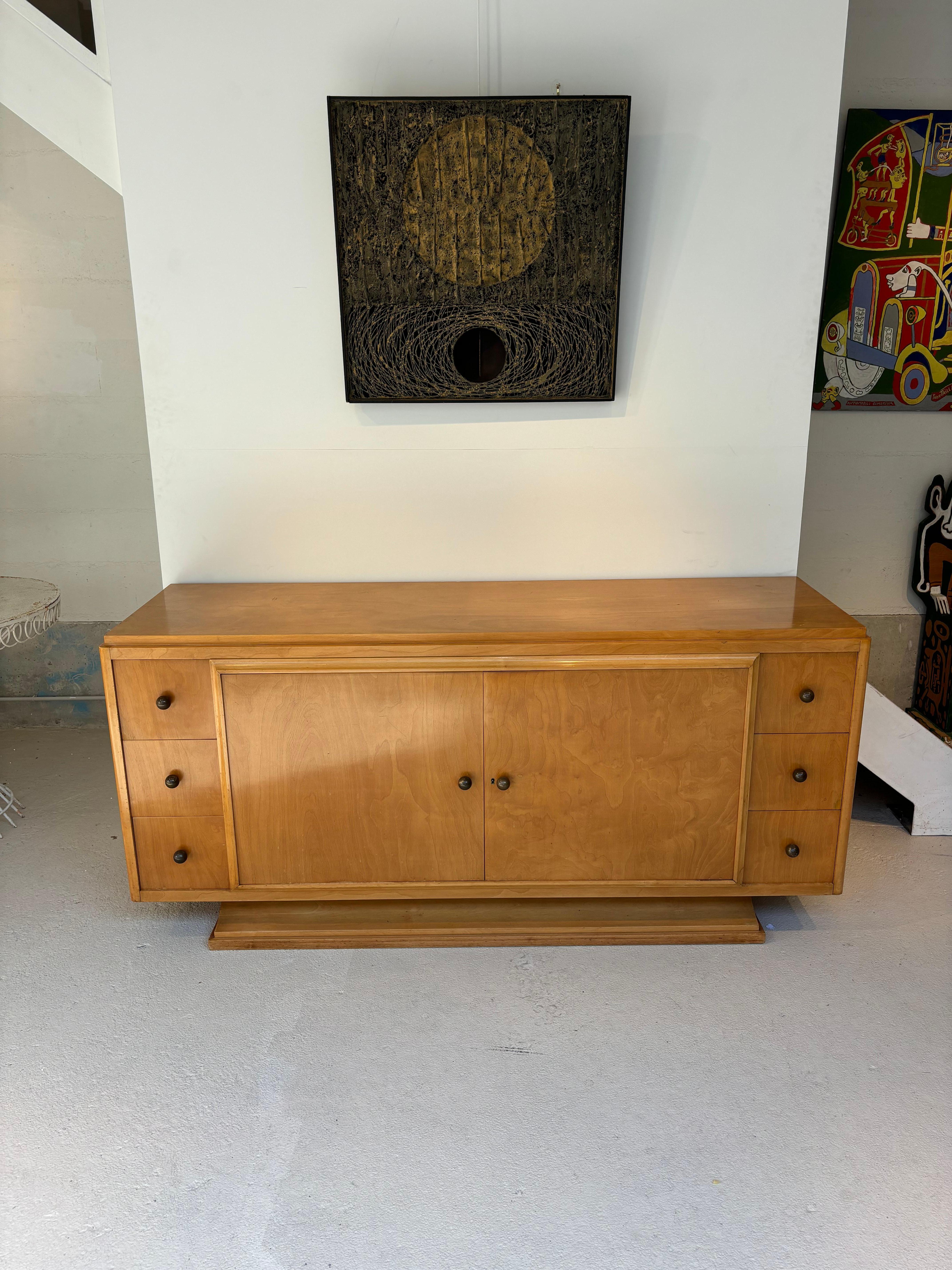 Art Deco Maurice Dufrêne Sideboard, spécial order For Sale