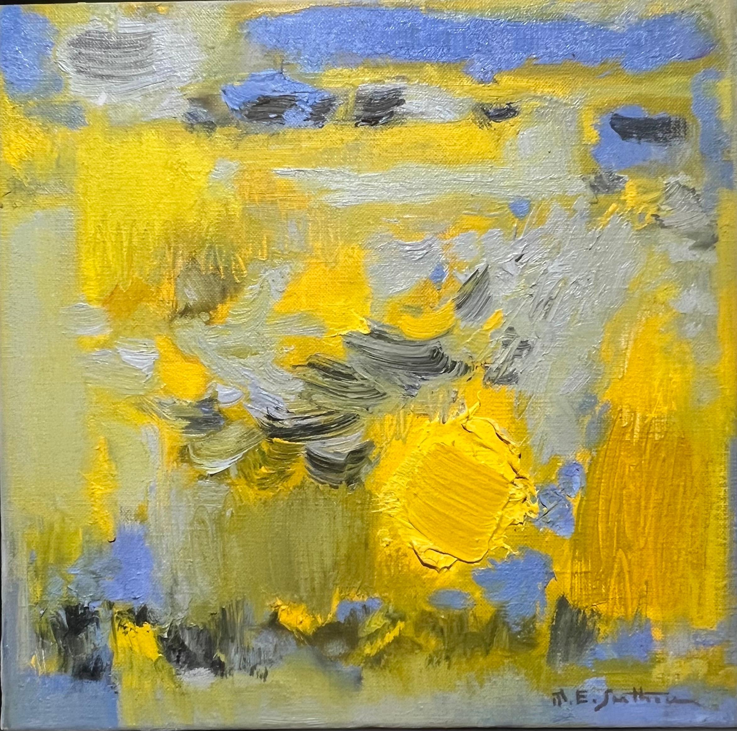 Pintura Abstracta Francesa Colorista de los Años 60  