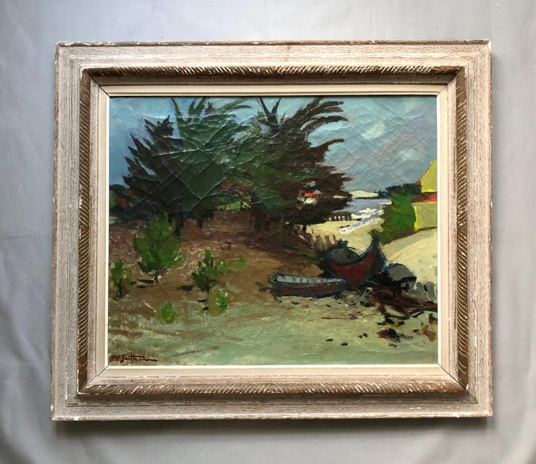 Maurice Élie Sarthou Cap Ferret, Bassin d'Arcachon, Oil on canvas