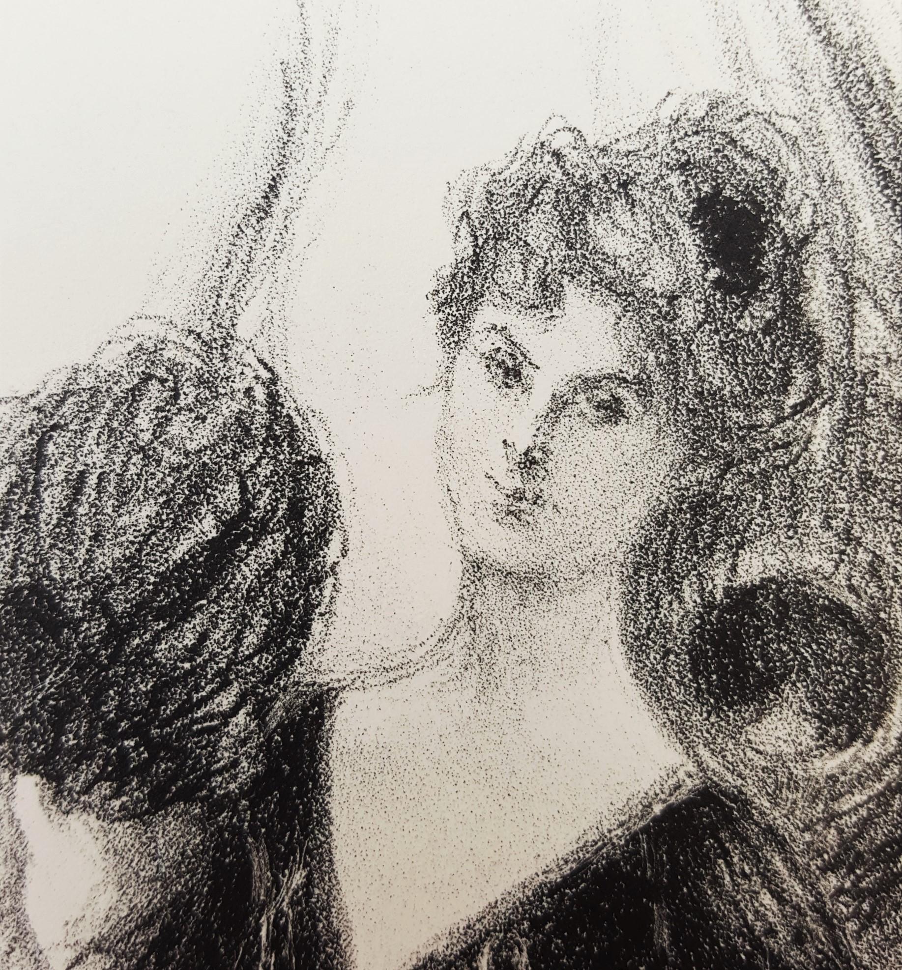 Parisienne /// Art Nouveau Litografía Francesa Impresionista Figurativa Dama Mujer en venta 9