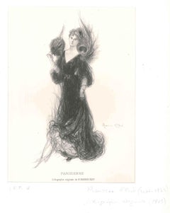 Parisienne - Original Litograph by Maurice Eliot - 1903