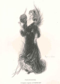 Parisienne - Original Litographie von Maurice Eliot - 1903