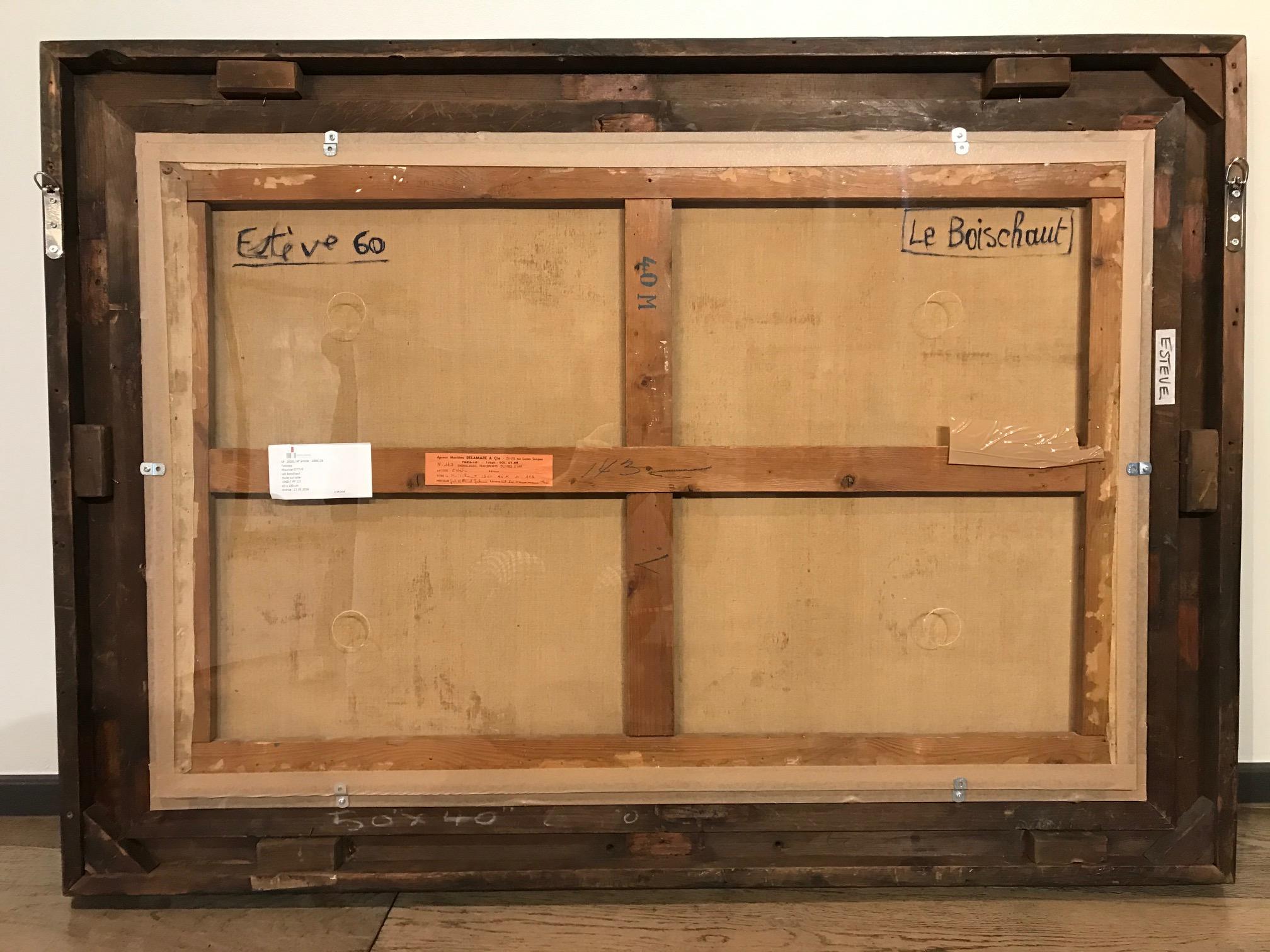 Le Boischaut - Maurice Esteve, modern, farbenfroh, french, Malerei, abstrakt, Kunst im Angebot 5