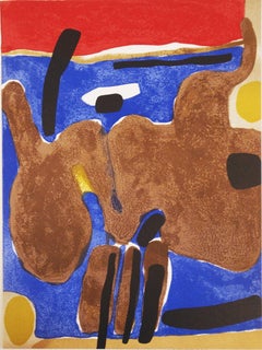 1964 Maurice Esteve 'Composition' LITHOGRAPH