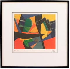 'Abstract in Coral and Gold', Academie Colarossi, Grand Prix National des Arts
