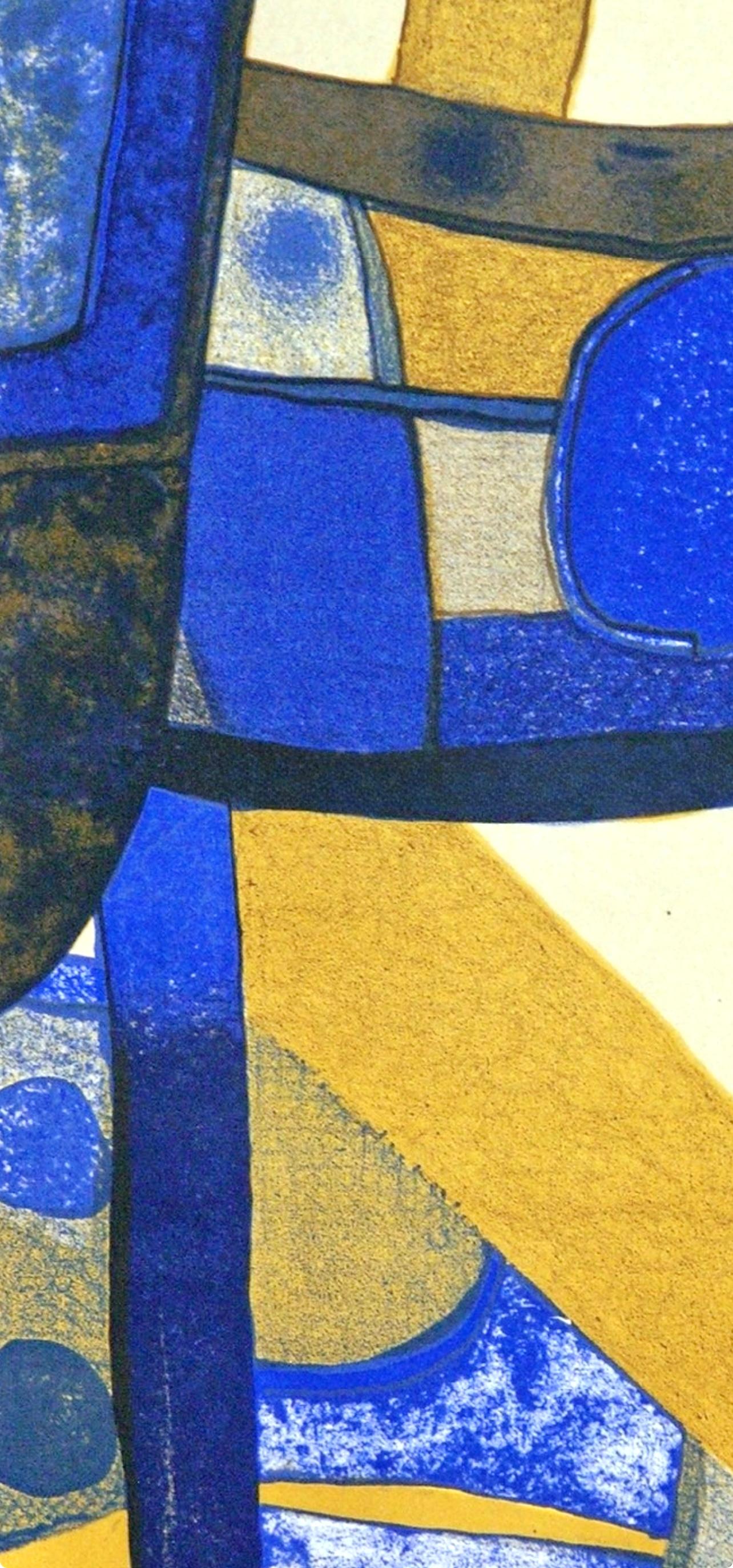 Alalito, Souvenirs und Künstlerporträts (Braun), Abstract Print, von Maurice Estève