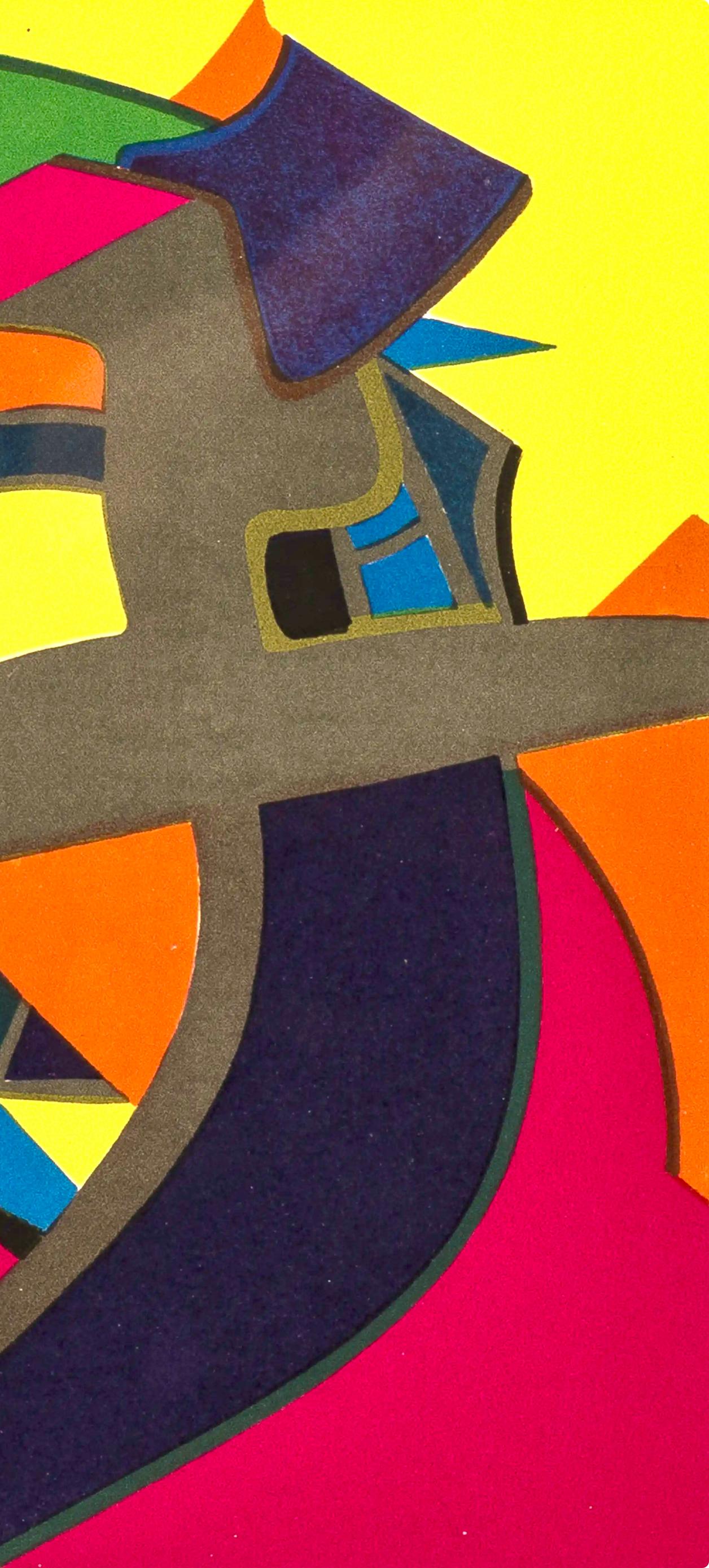 Balmourè (Prudhomme-Estève 73), Sociedad Internacional de Arte del Siglo XX - Landscape Print Rojo de Maurice Estève