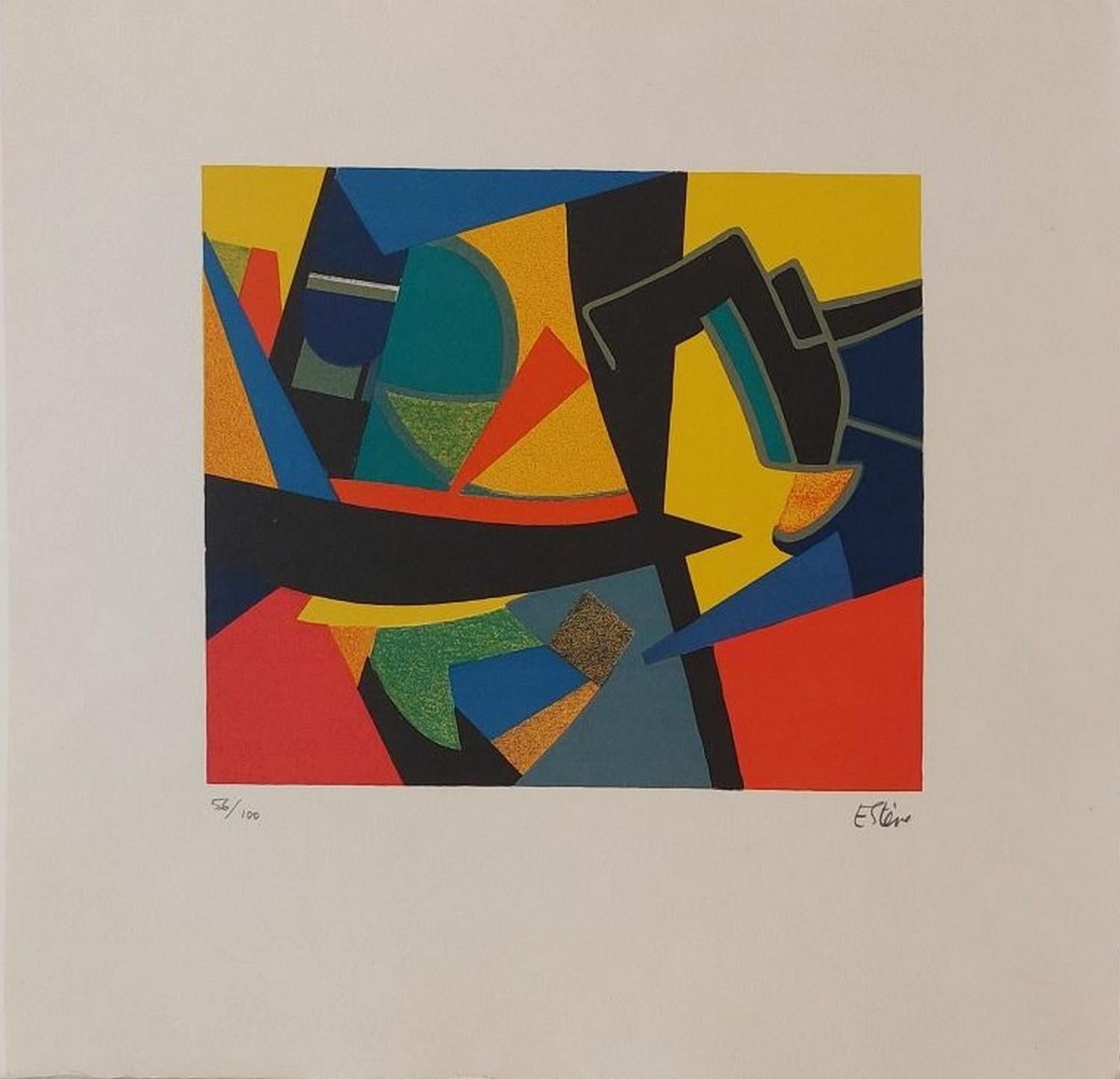 Maurice Estève Abstract Print - Bebaros 