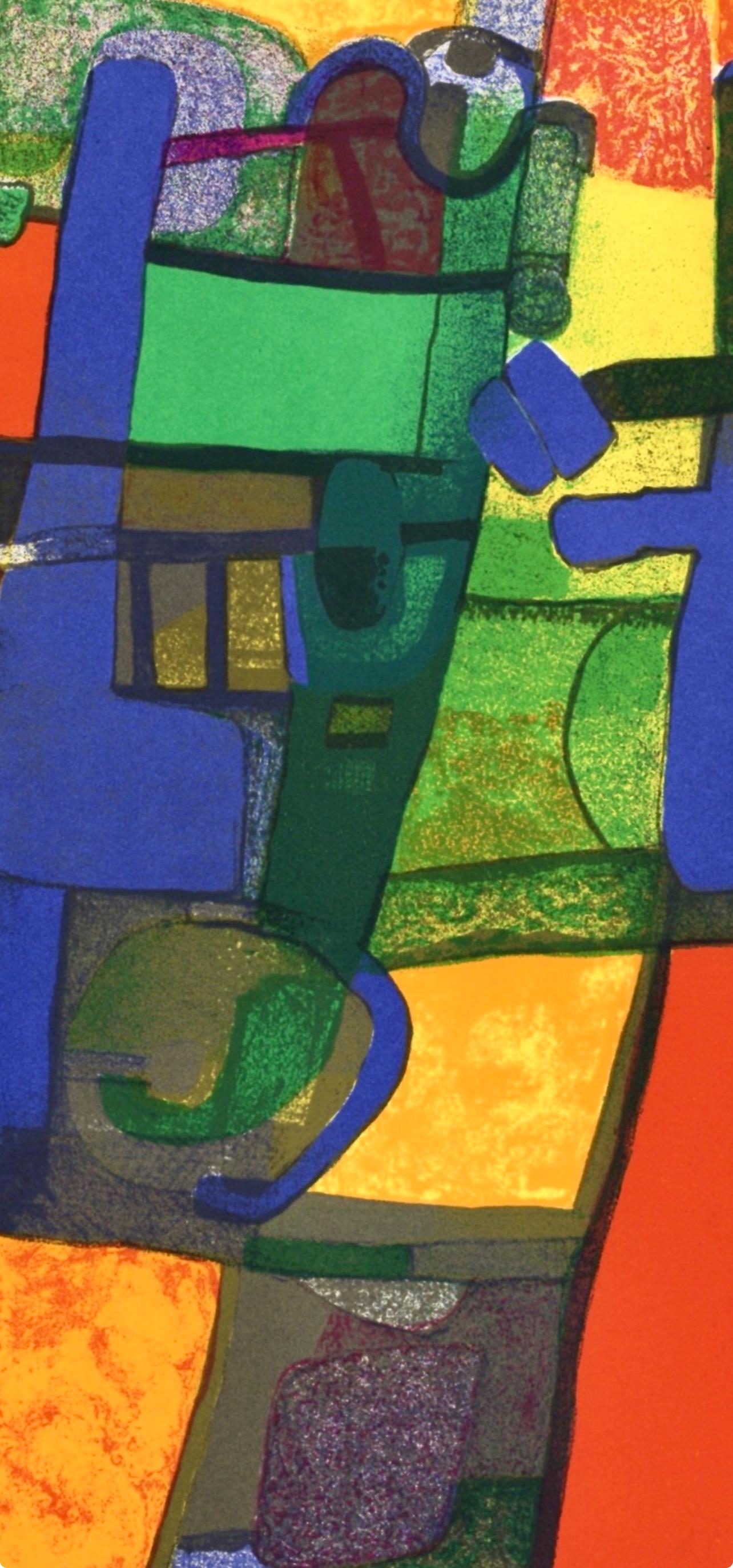 Duetto, Société internationale d'art XXe siècle - Modern Print by Maurice Estève
