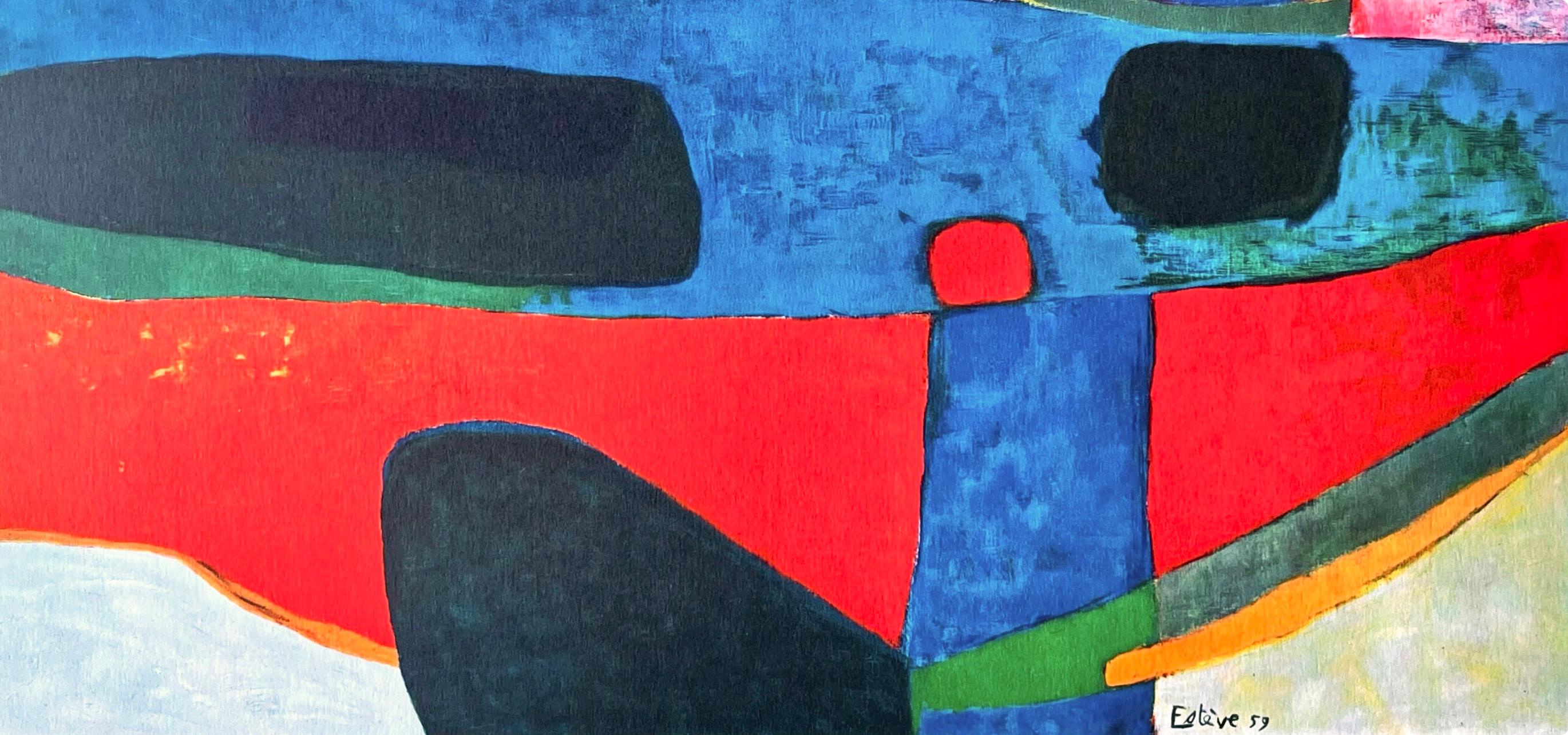 Estève, Arabesque de la nuit, Maurice Estève, Peintres d'aujourd'hui (después) en venta 3