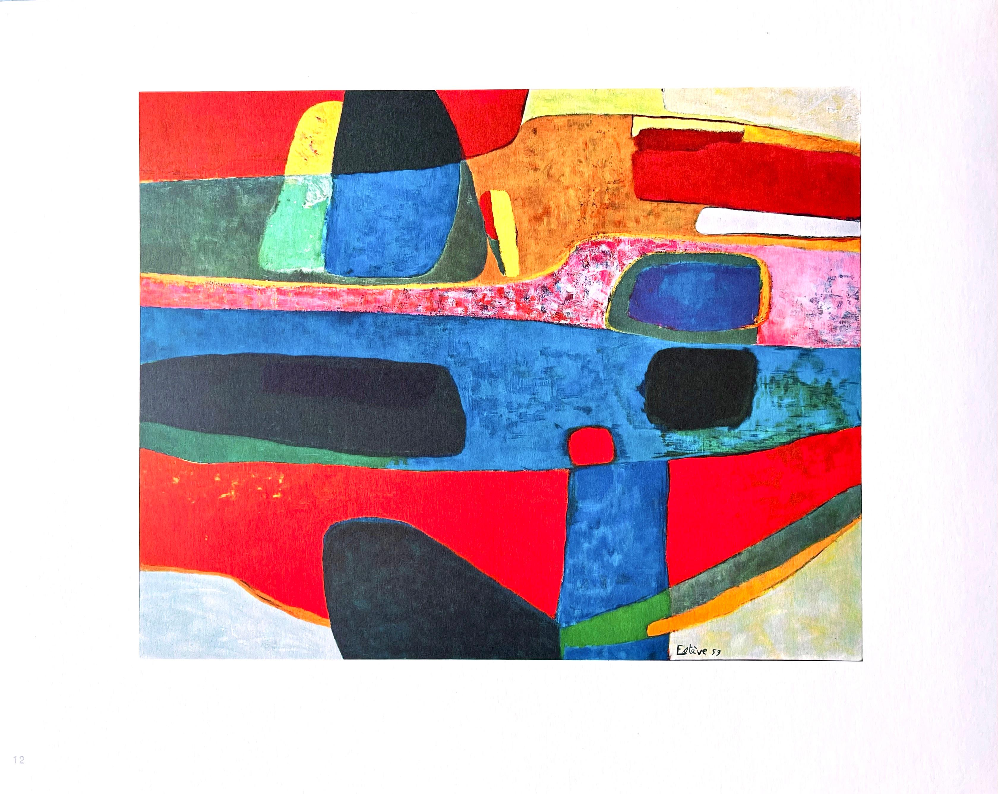 Estève, Arabesque de la nuit, Maurice Estève, Peintres d'aujourd'hui (después) en venta 4