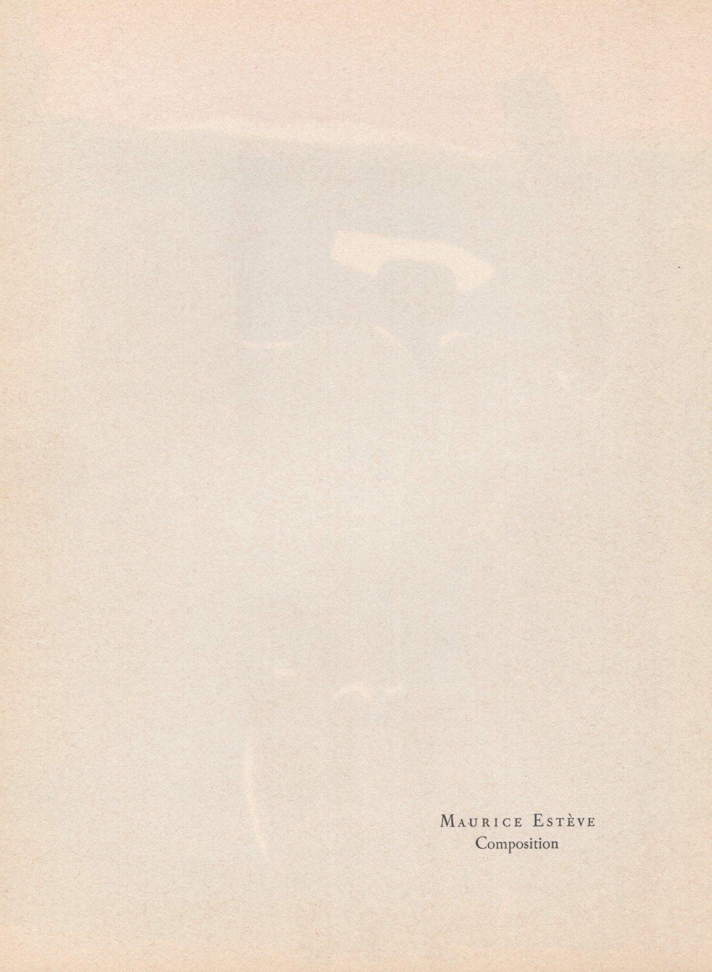 Lithographie auf Vélin d'Arches Papier.  Unsigniert und nicht nummeriert, wie ausgegeben. Guter Zustand. Anmerkungen: Aus dem Album, Prints from the Mourlot Press, 1964. Herausgegeben von Fernand Mourlot, Paris, und National Collection of Fine Arts,