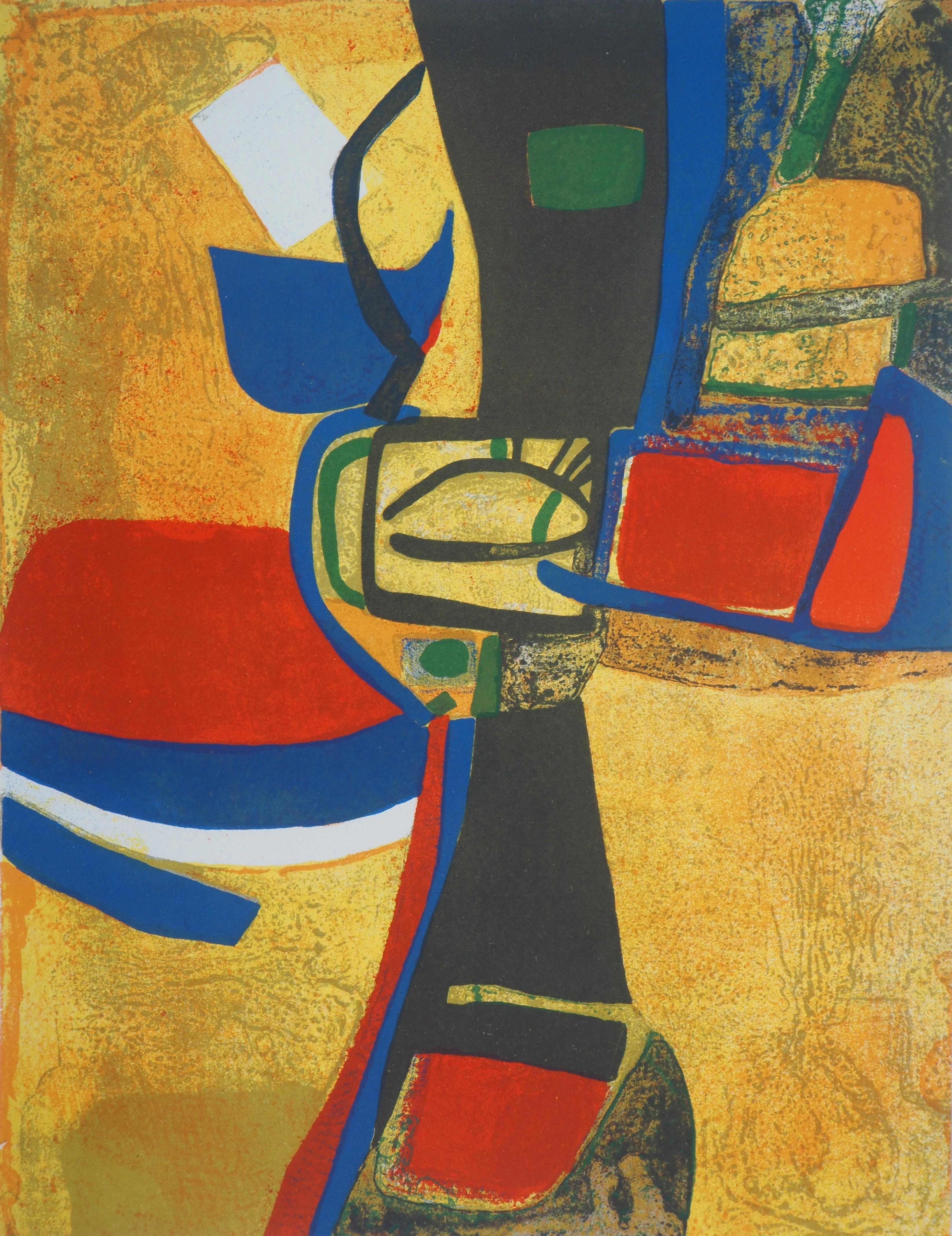Figurative Print di Maurice Estève - Estève, Corne à Licou, XXe Siècle (dopo)