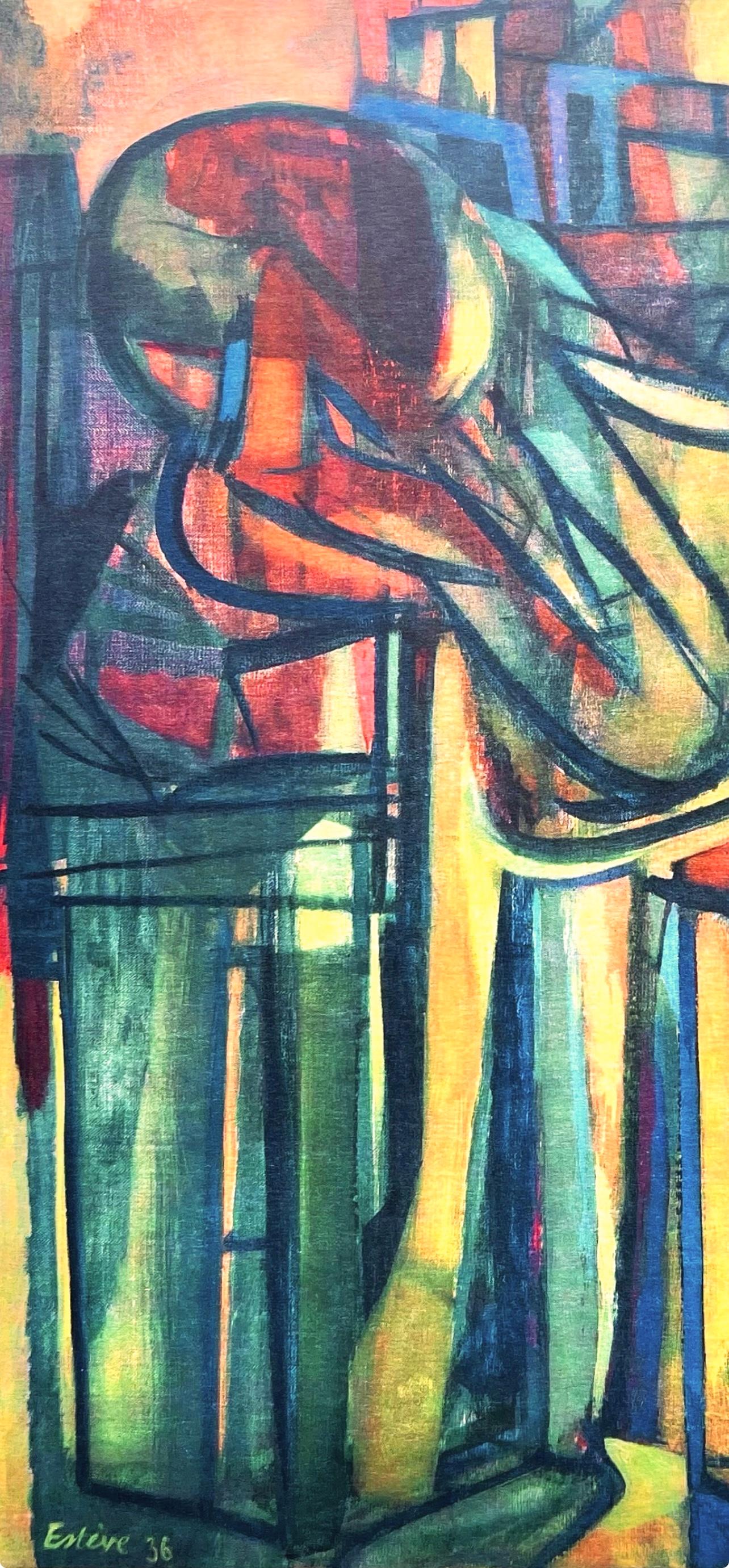 Estève, Femme assise, Maurice Estève, Peintres d'aujourd'hui (after) For Sale 3