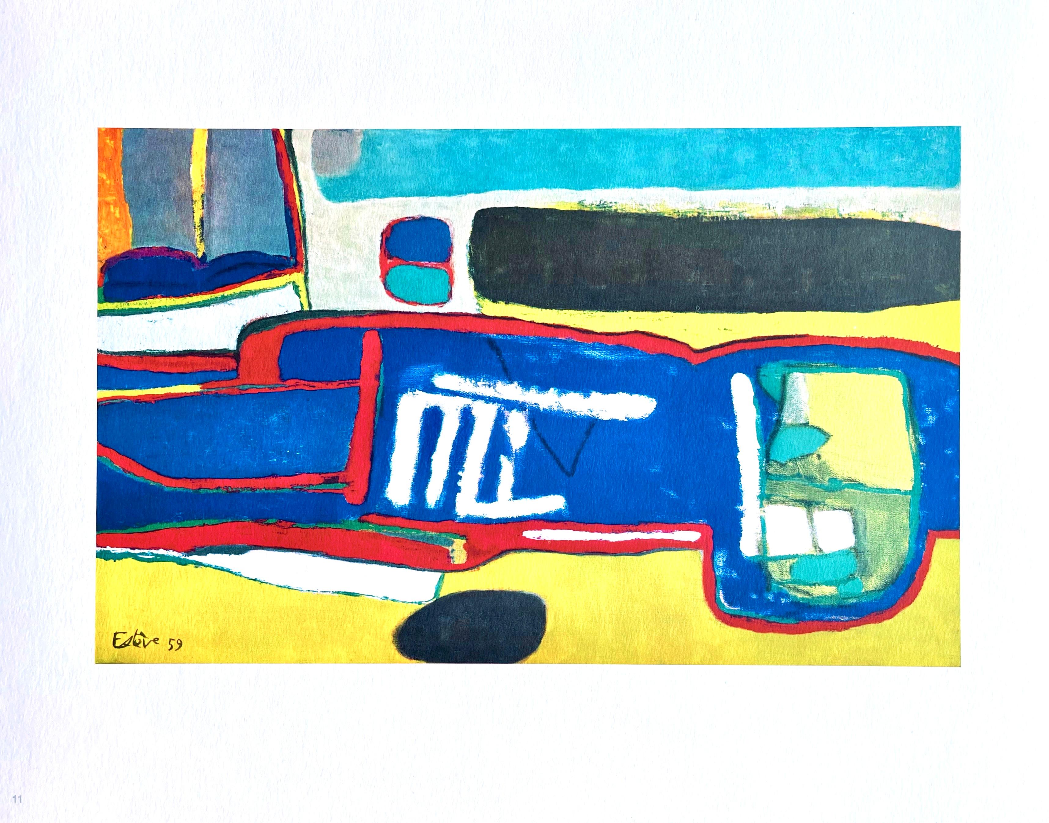 Estève, L'automne, Maurice Estève, Peintres d'aujourd'hui (después) en venta 4
