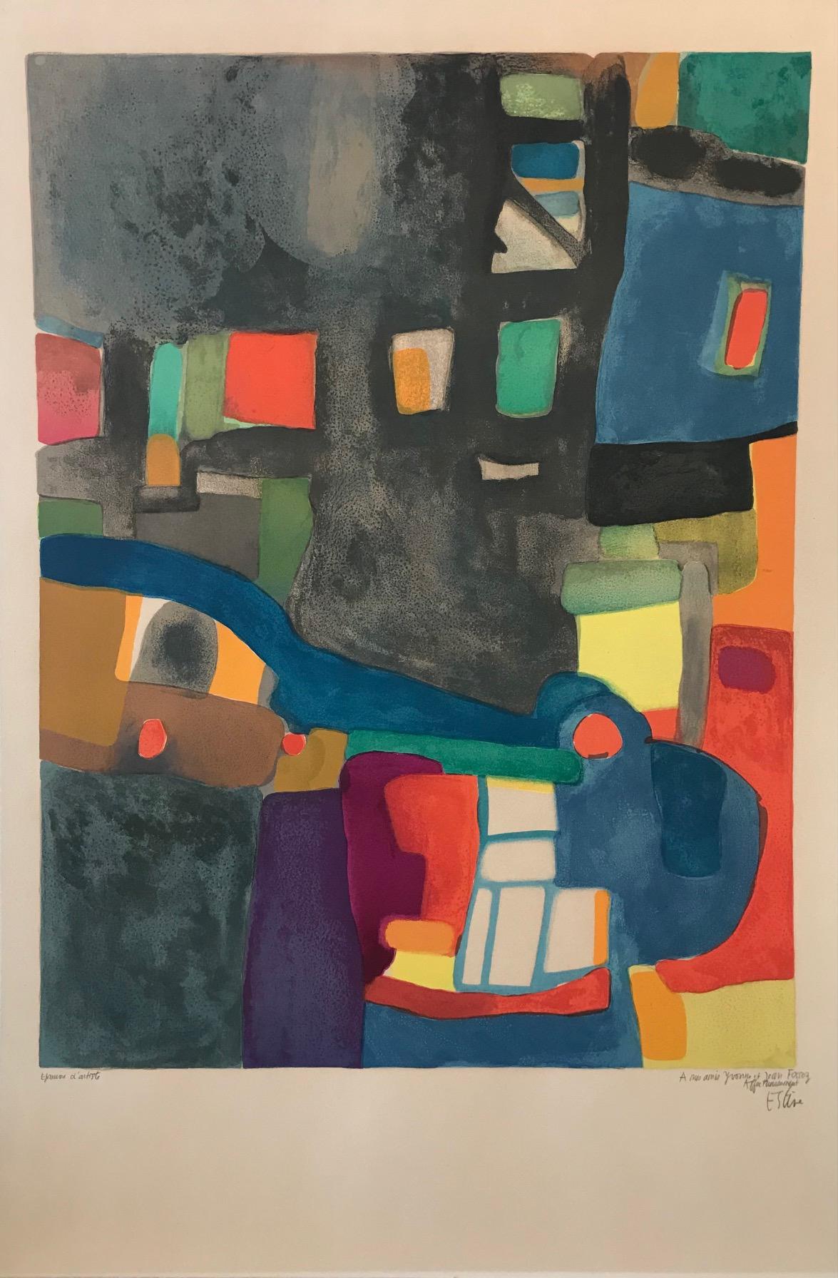 Abstract Print de Maurice Estève - Grisande
