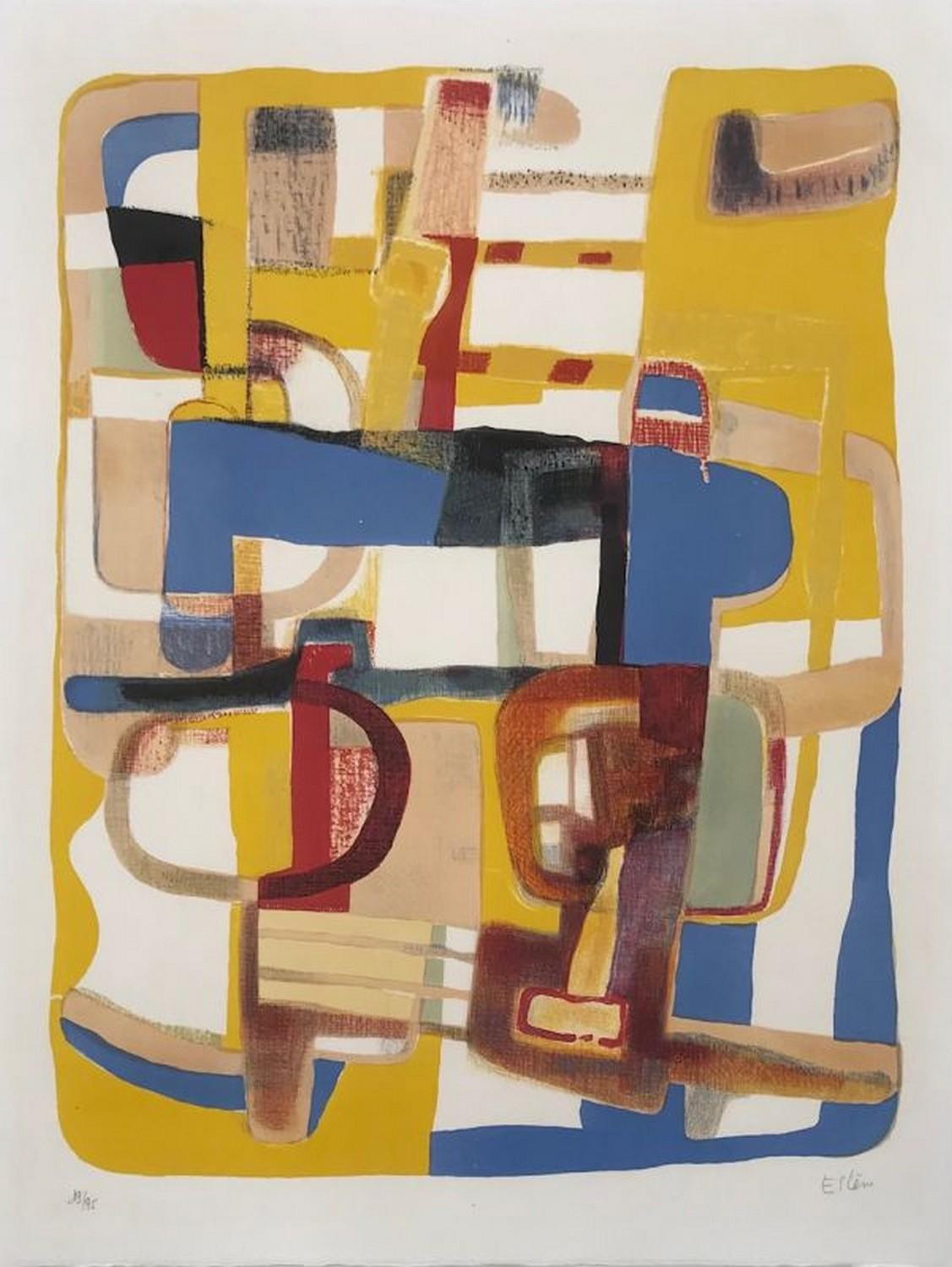 Maurice Estève Abstract Print - Jazz 