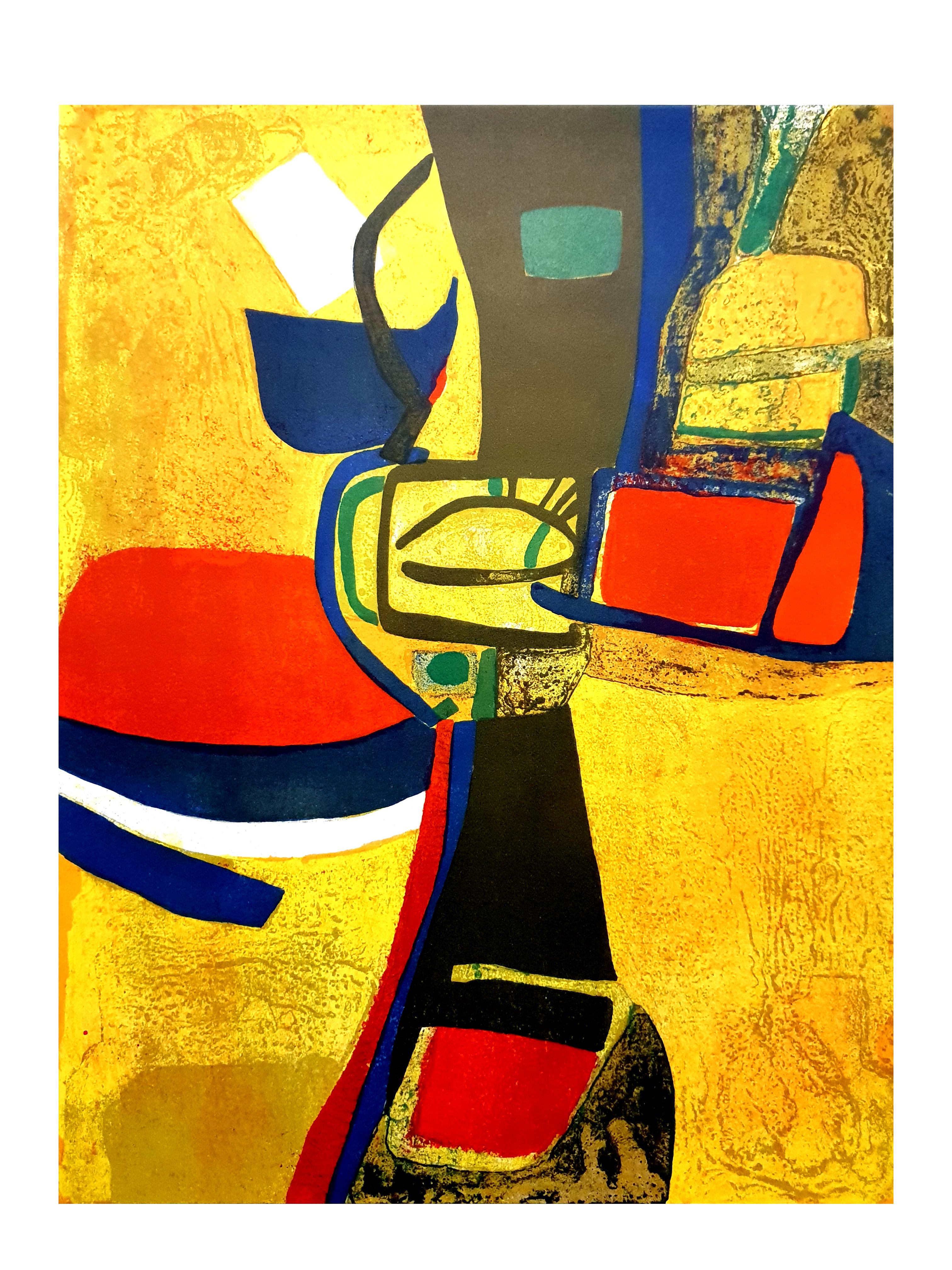 Komposition - Original Lithographie von Maurice Estve im Angebot 3
