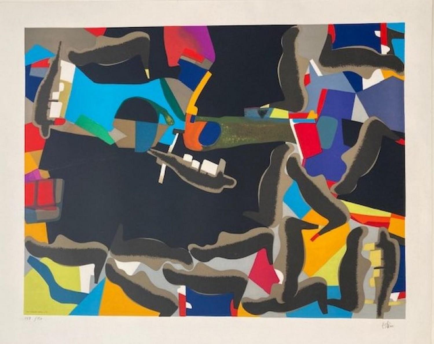 Abstract Print Maurice Estève - Rivanoir