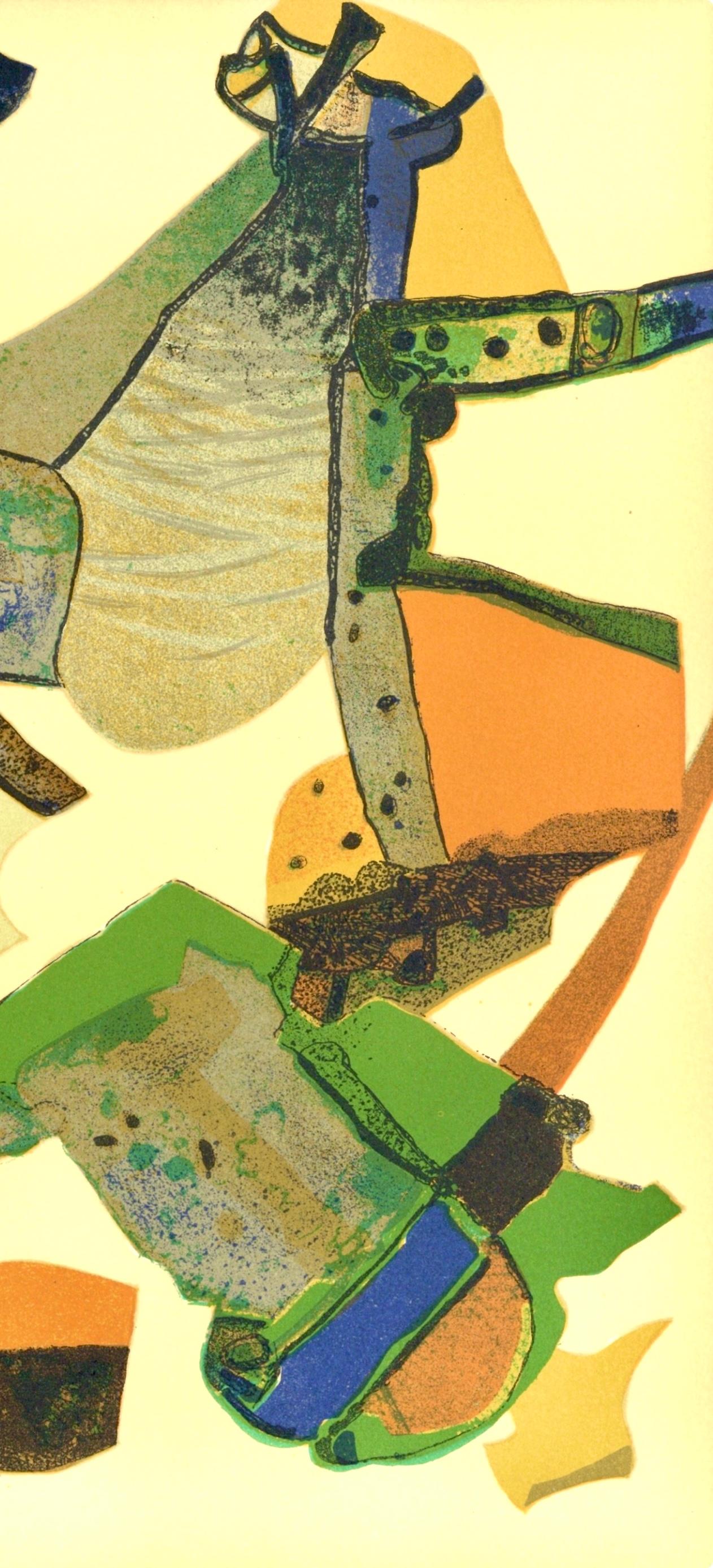 Roussadou (Prudhomme-Estève 75), Société internationale d'art XXe siècle - Landscape Print Beige de Maurice Estève