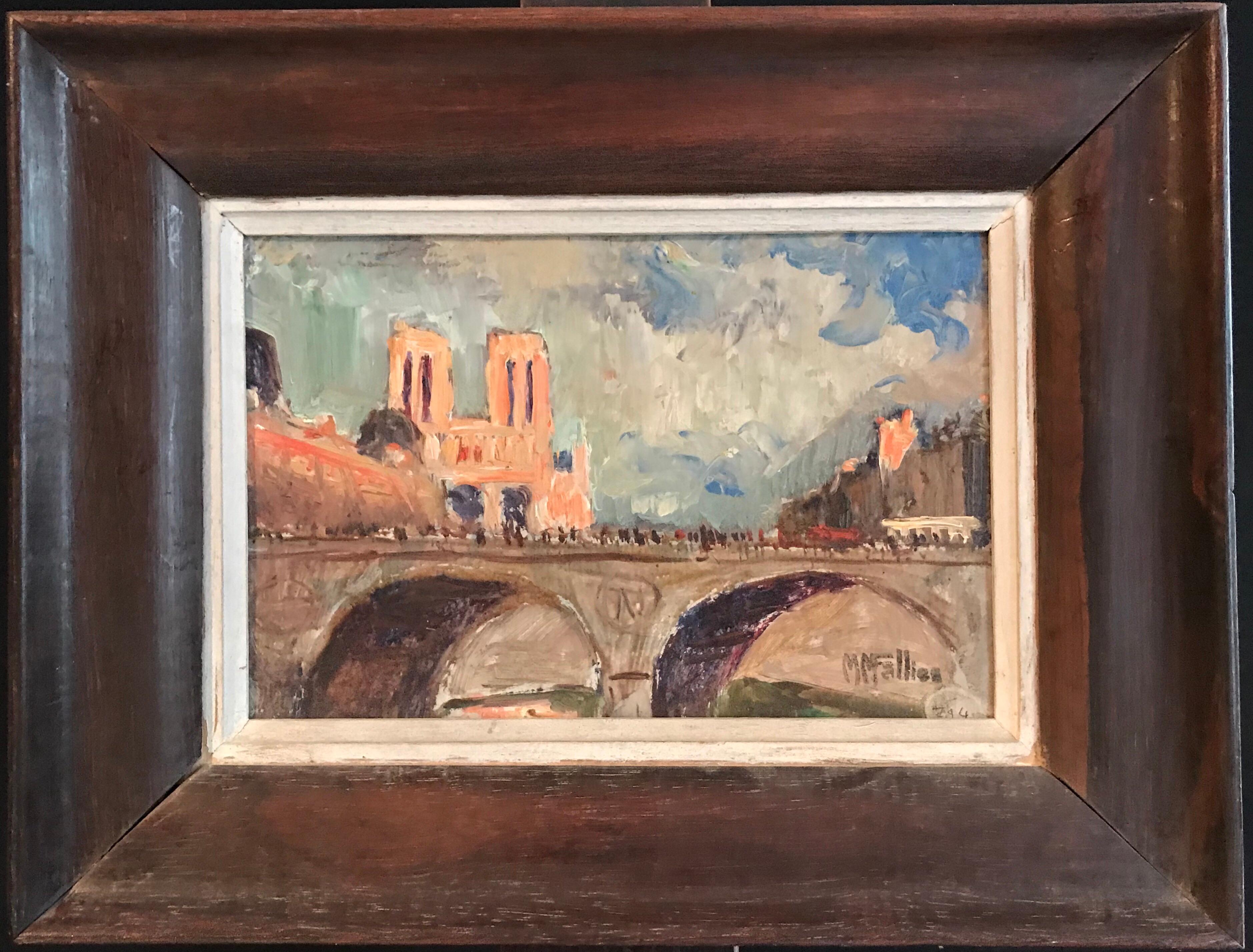 notre dame impressionist painting
