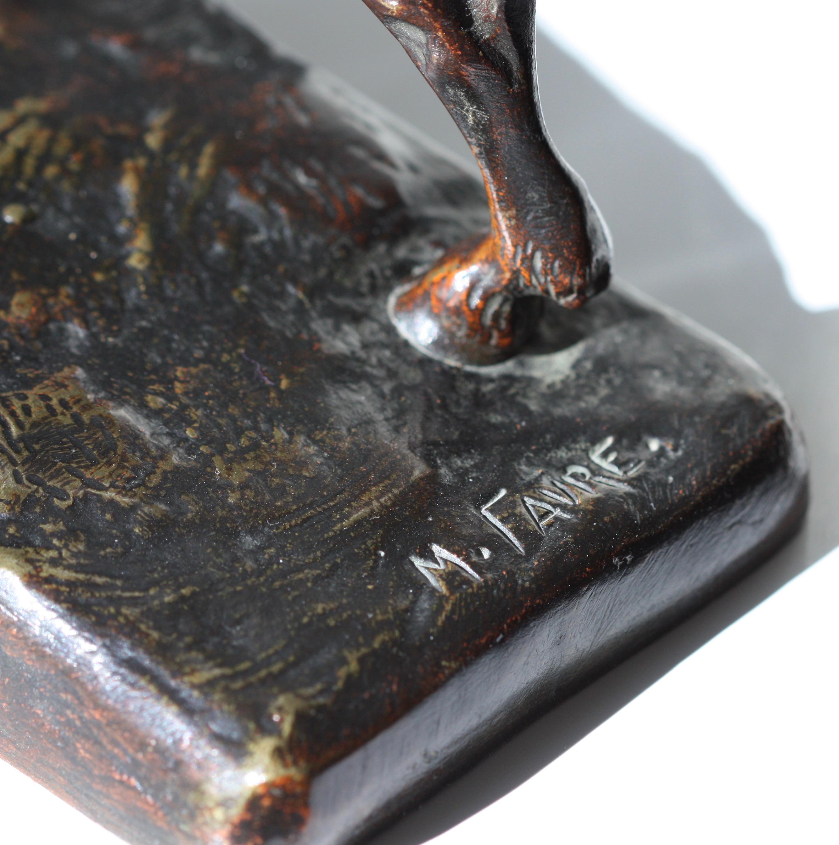 Französischer Bronze-Schwanz von Maurice Favre im Zustand „Gut“ im Angebot in West Palm Beach, FL