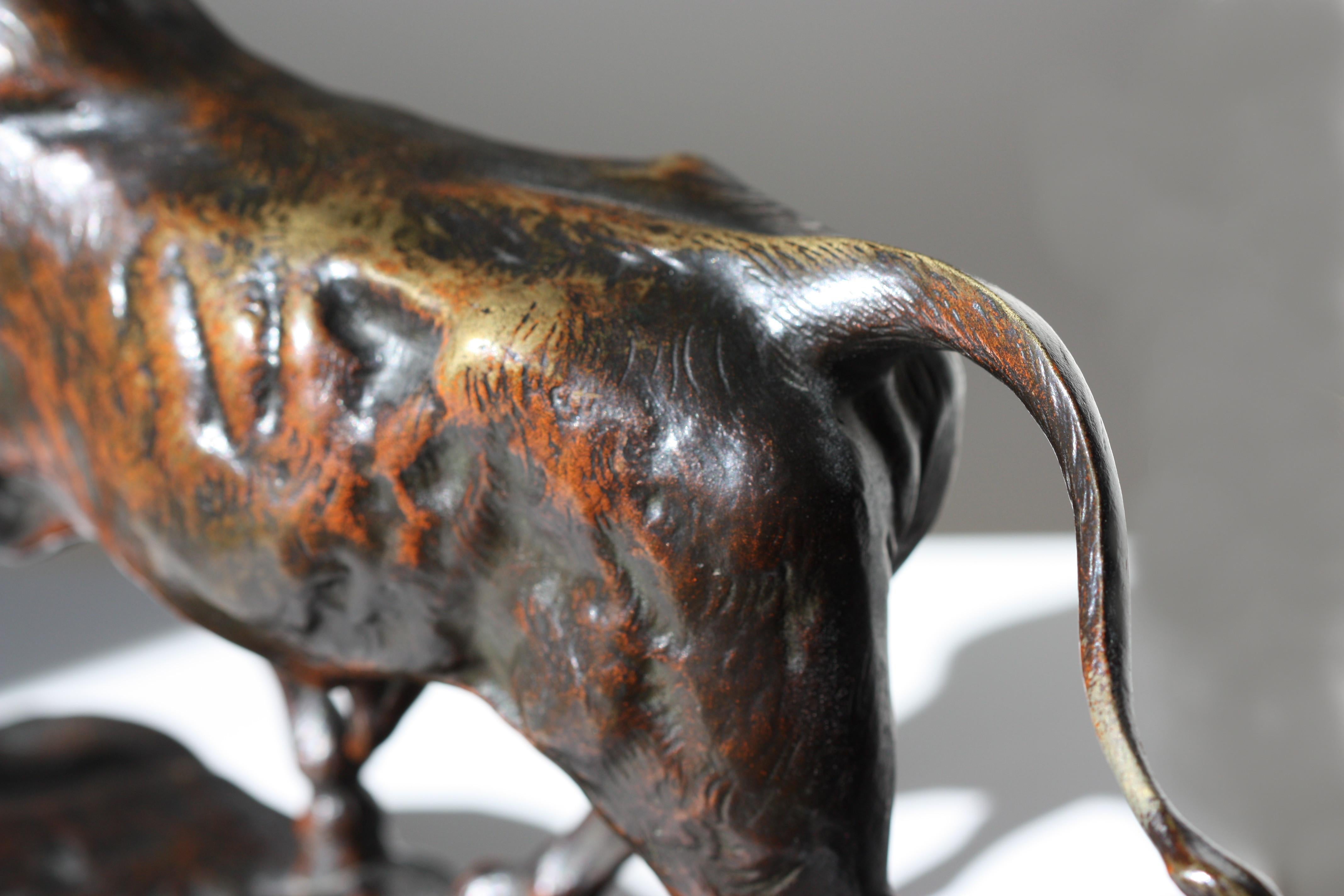 Maurice Favre a French Bronze Bull For Sale 1